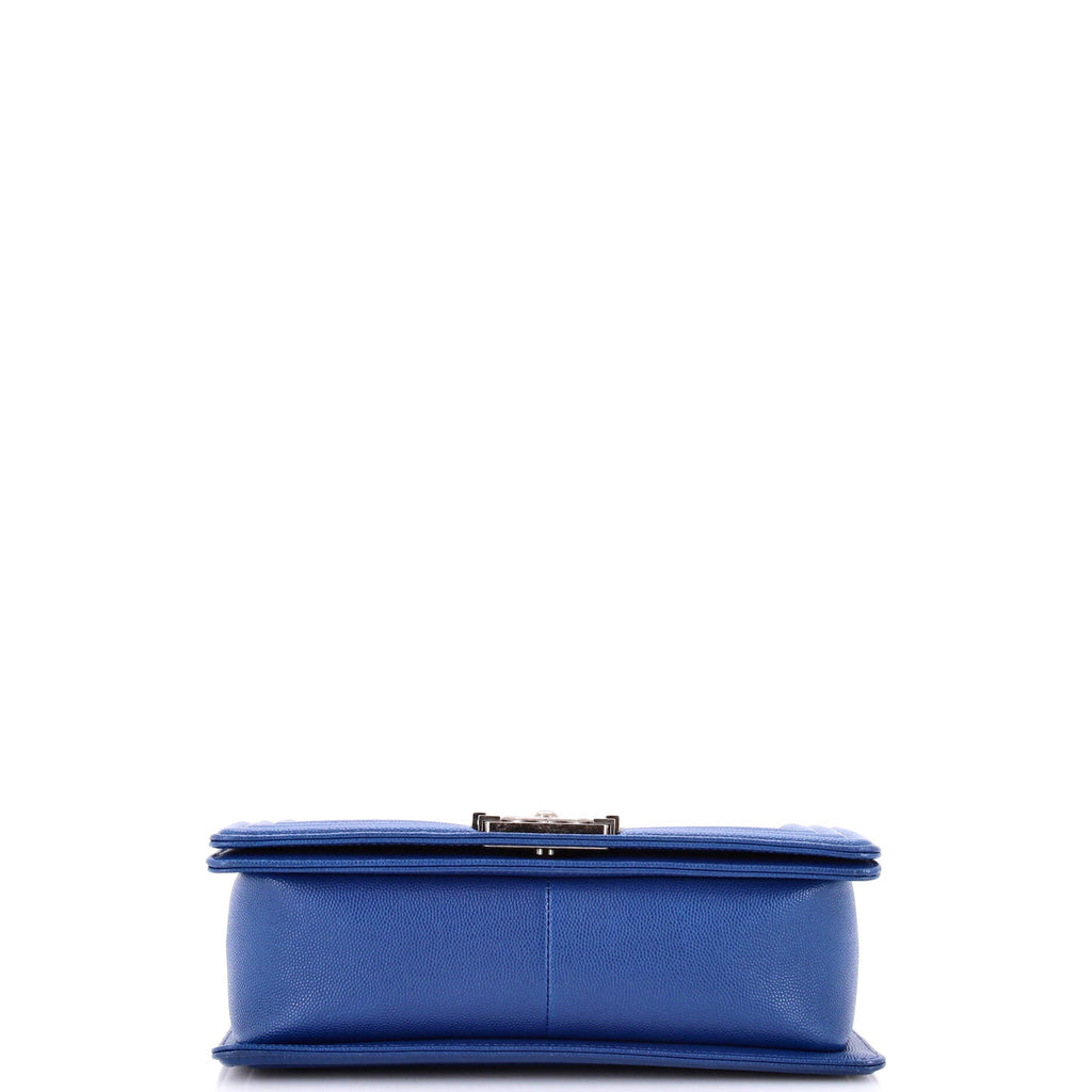 Boy Flap Bag Quilted Caviar Old Medium