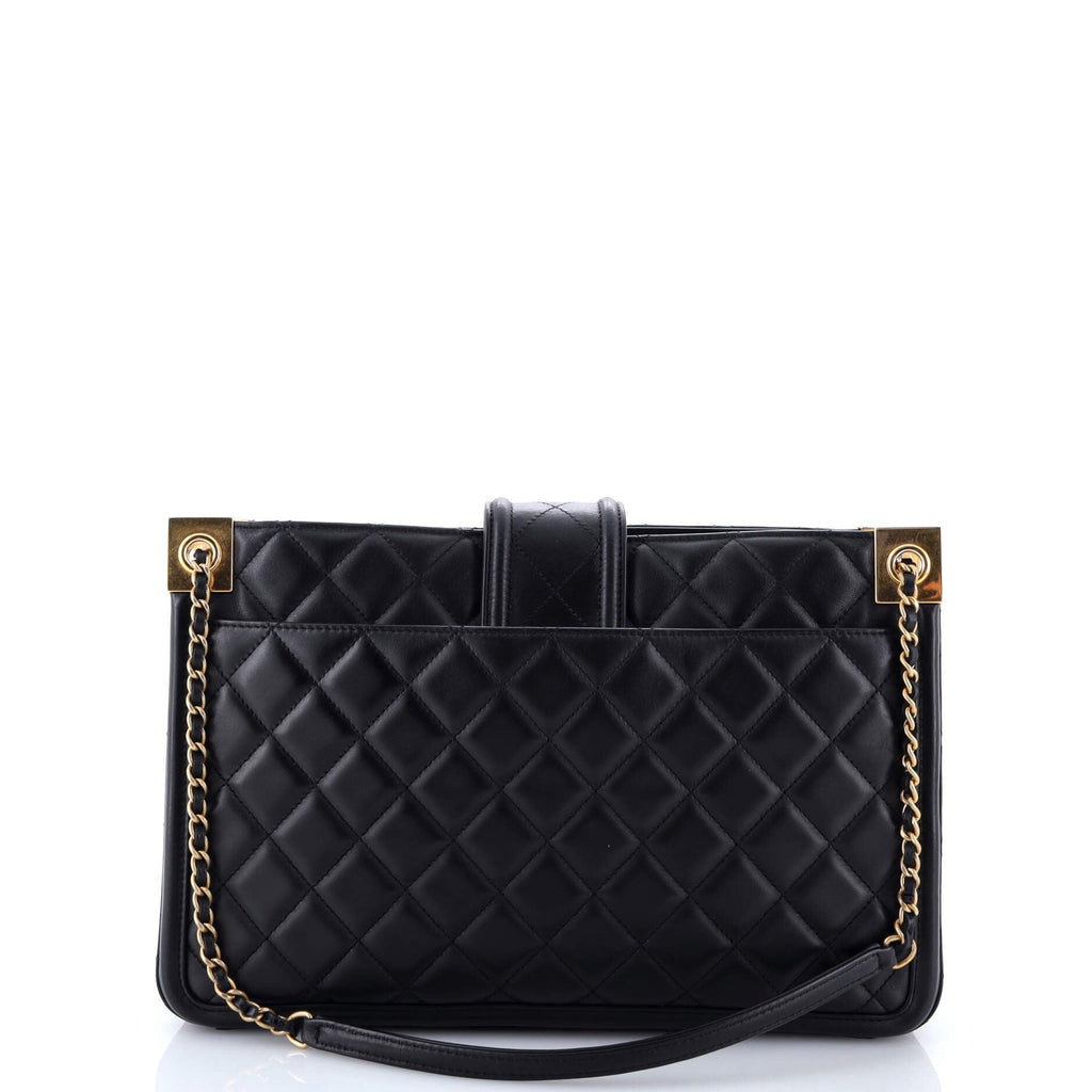 Elegant CC Tote Quilted Lambskin Large