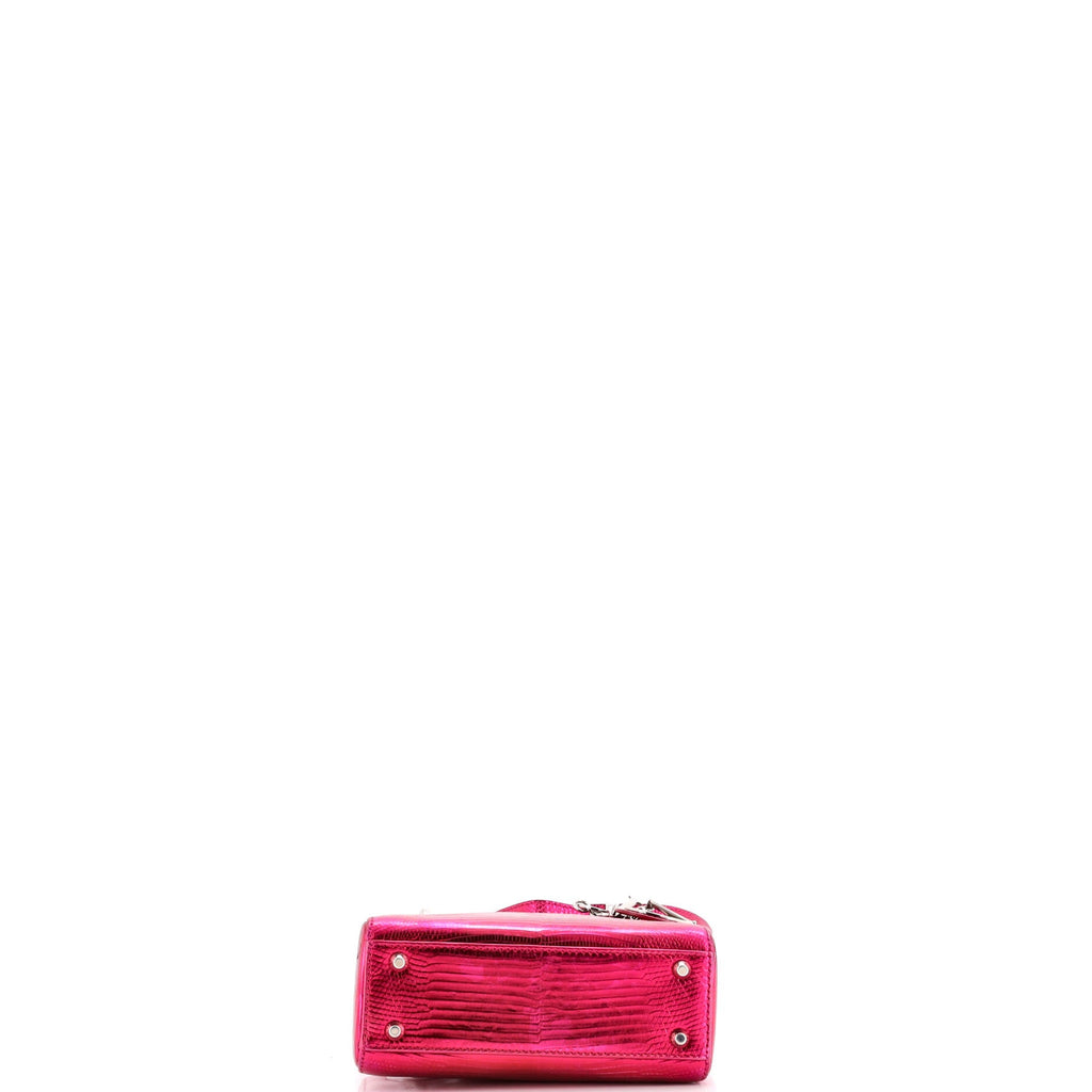 Lady Dior Bag Lizard Mini