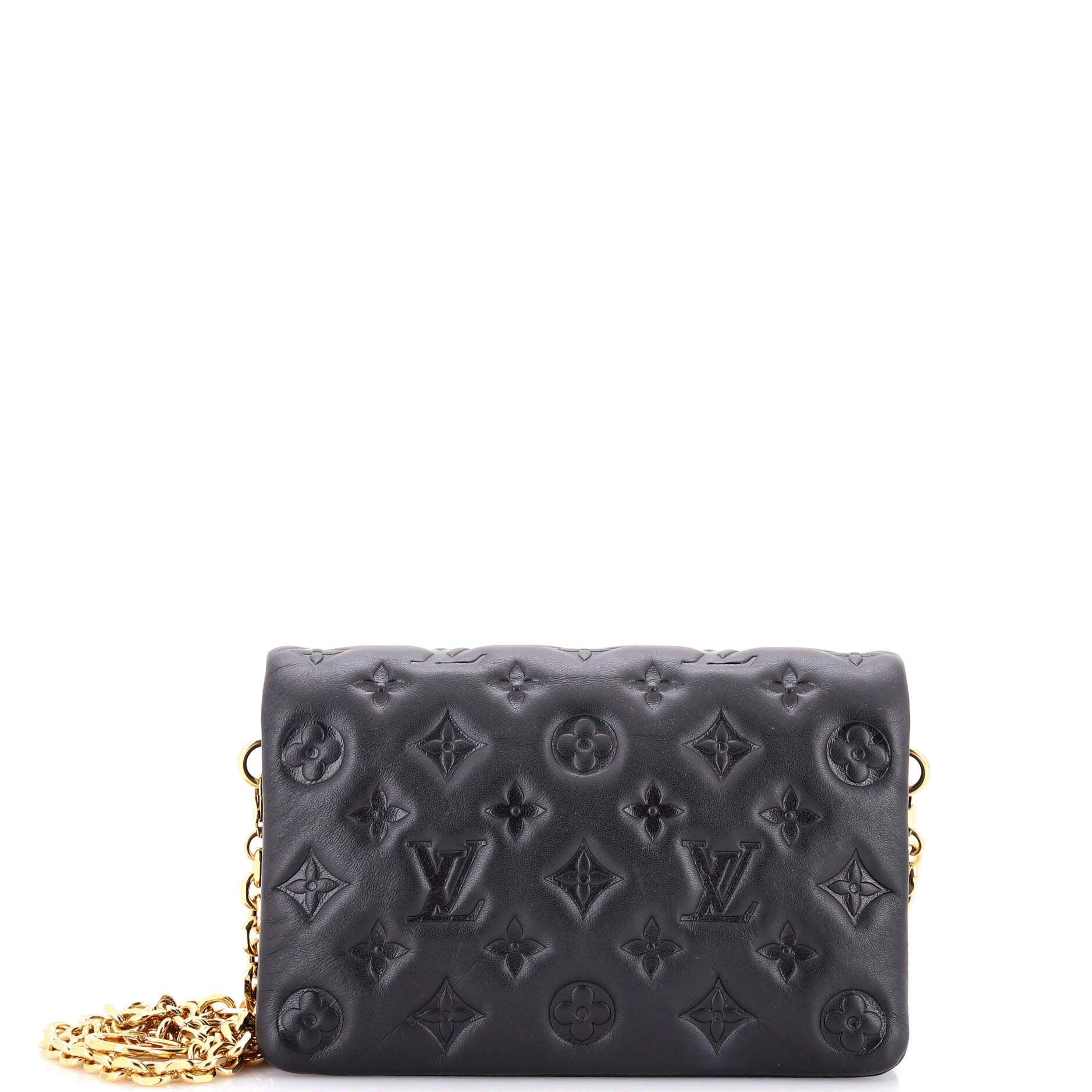 Coussin Pochette Monogram Embossed Lambskin