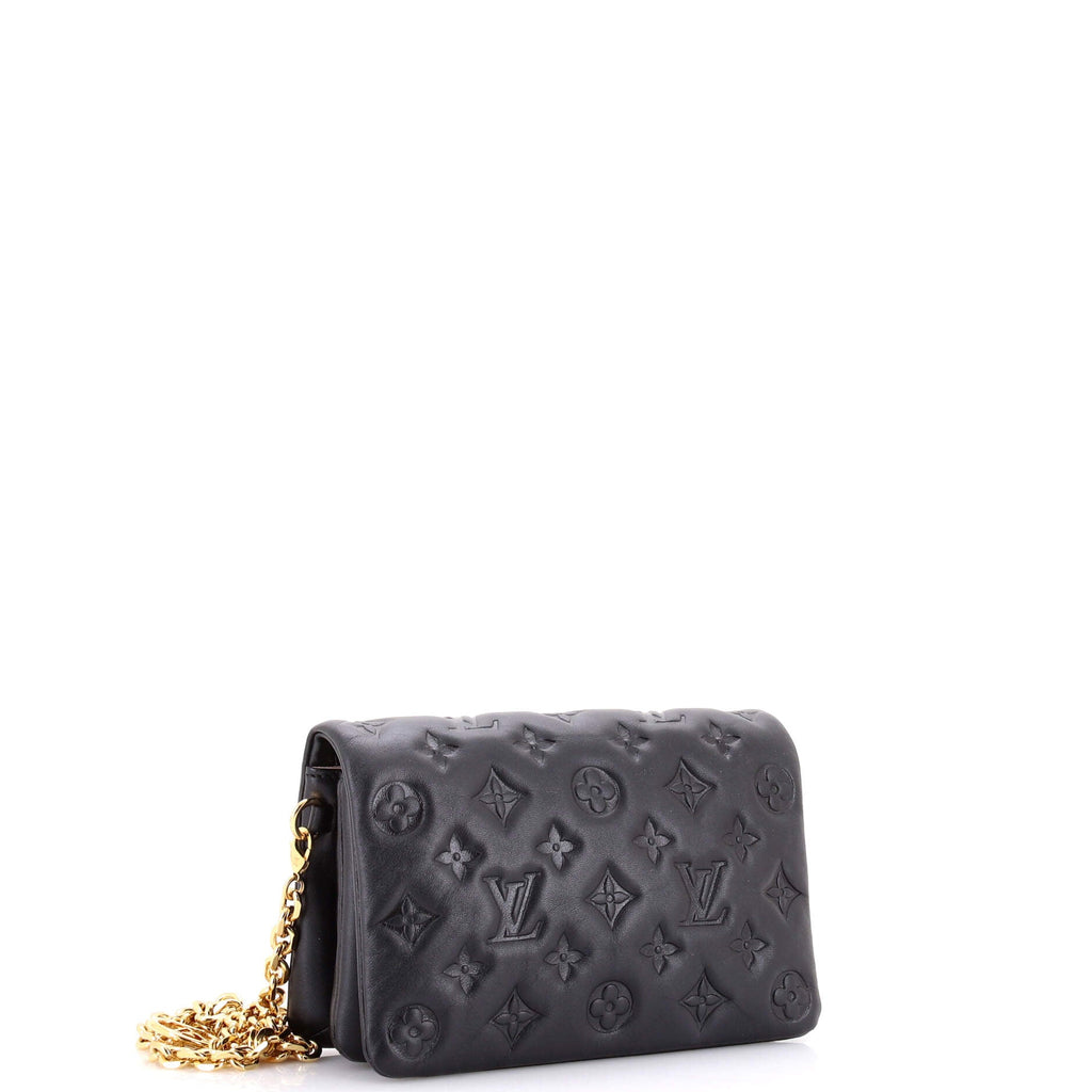 Coussin Pochette Monogram Embossed Lambskin
