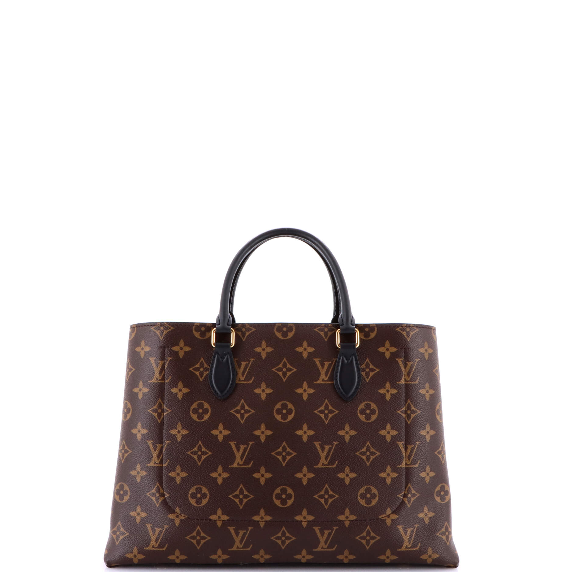 Flower Tote Monogram Canvas with Leather