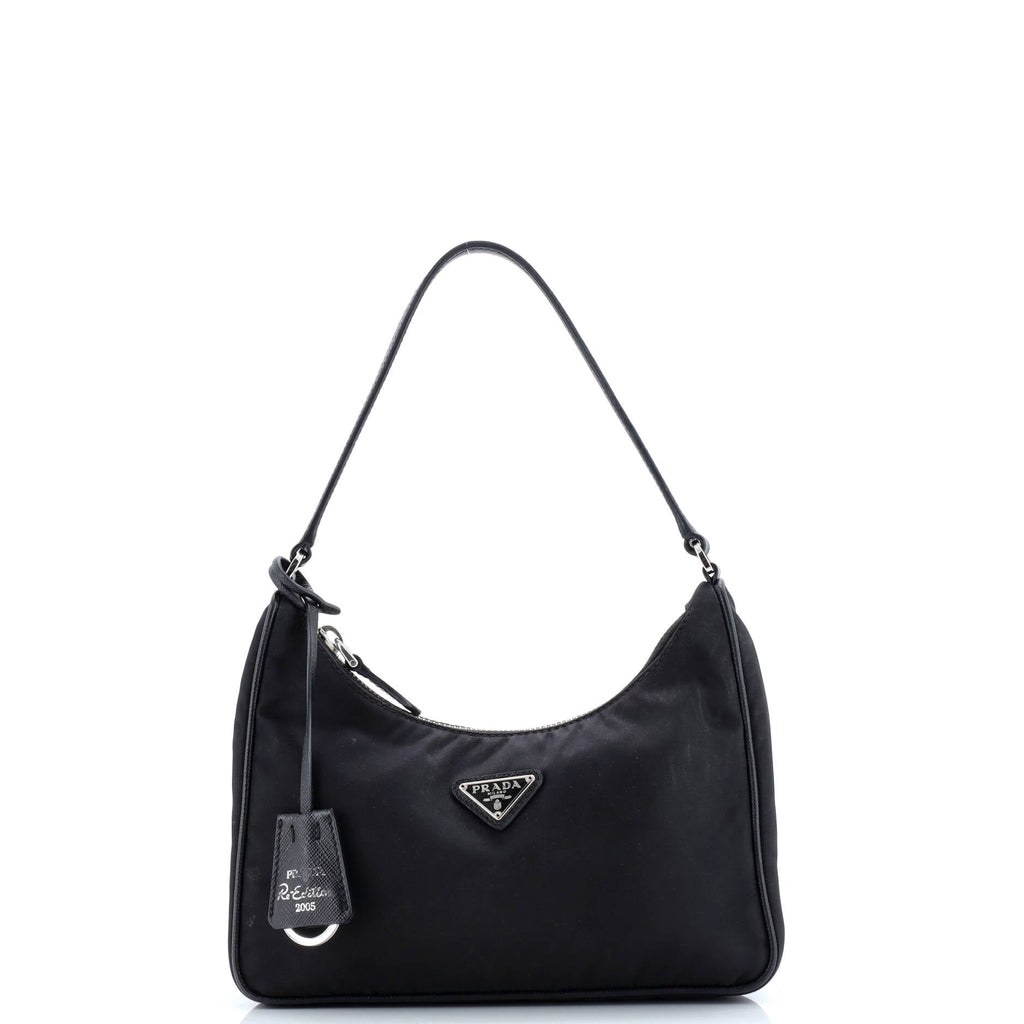 Re-Edition 2005 Hobo Tessuto with Saffiano Leather Mini