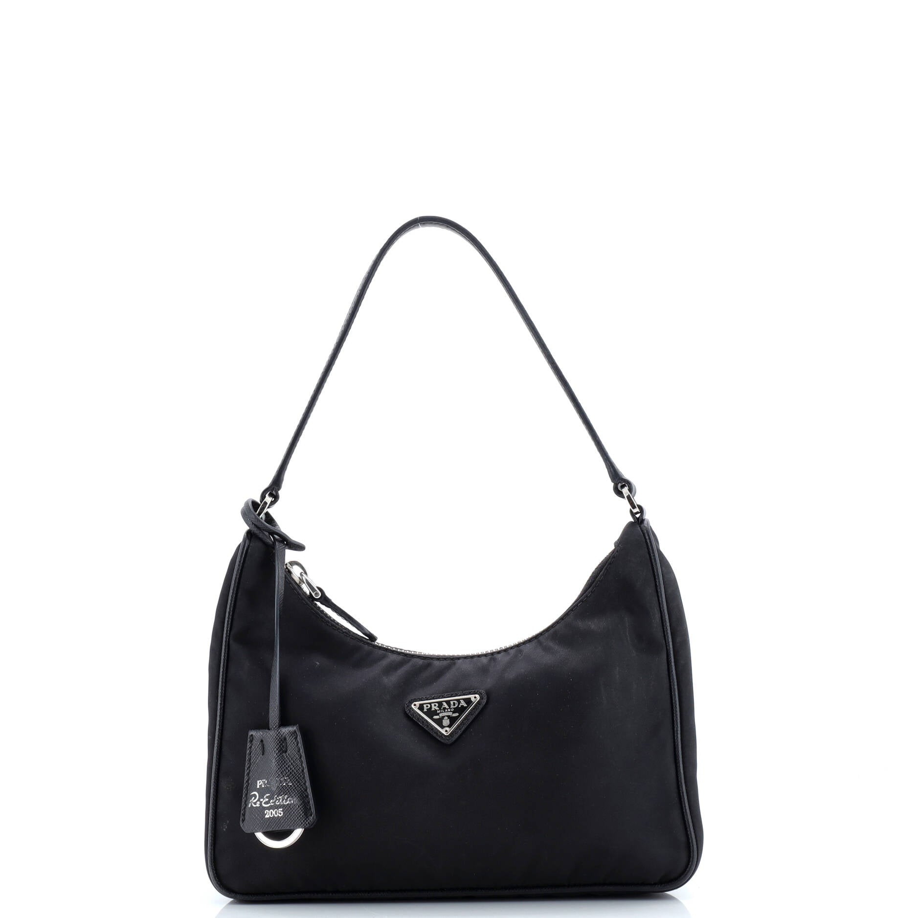 Re-Edition 2005 Hobo Tessuto with Saffiano Leather Mini
