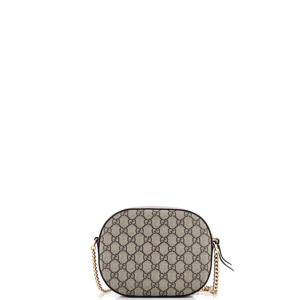 Chain Crossbody Bag GG Coated Canvas and Leather Mini