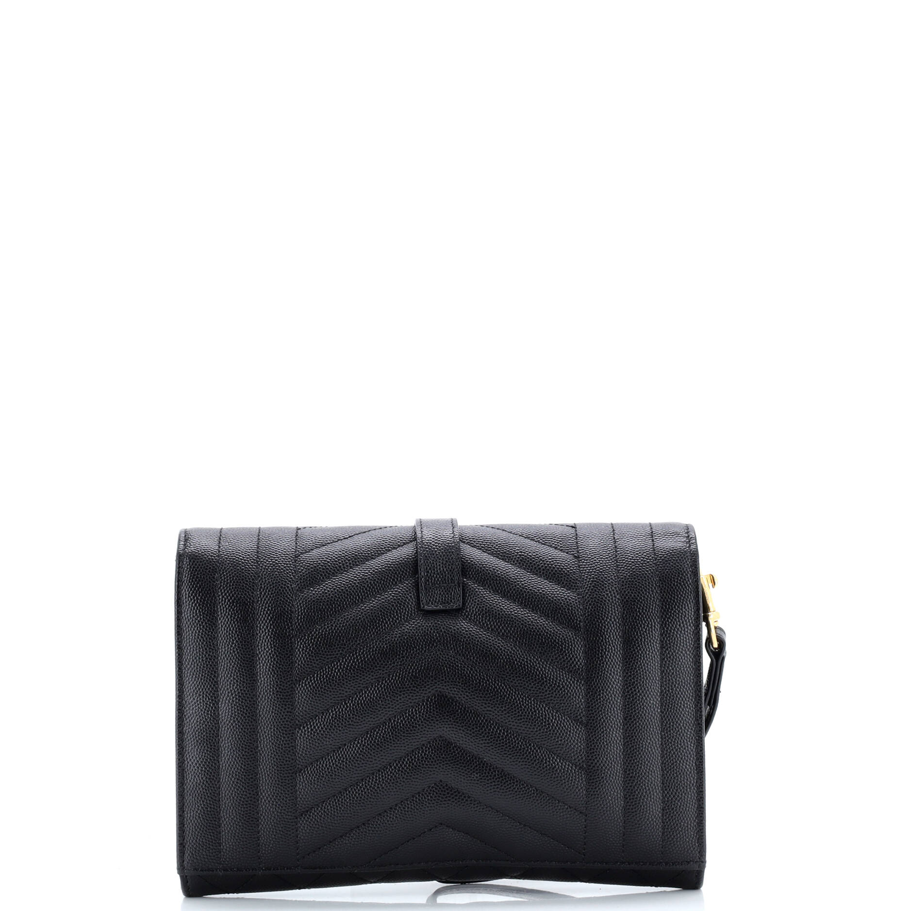 Classic Monogram Envelope Wristlet Clutch Mixed Matelasse Leather