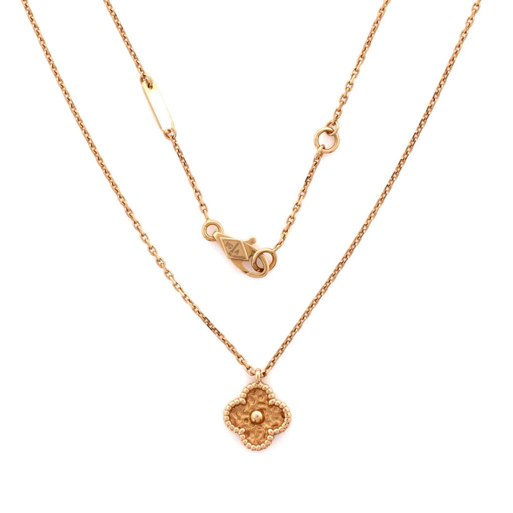 Sweet Alhambra Pendant Necklace 18K Rose Gold