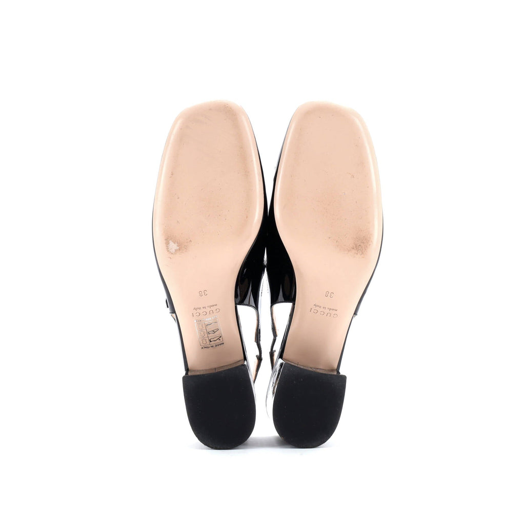 Women's Horsebit Mary Jane Slingback Pumps Patent