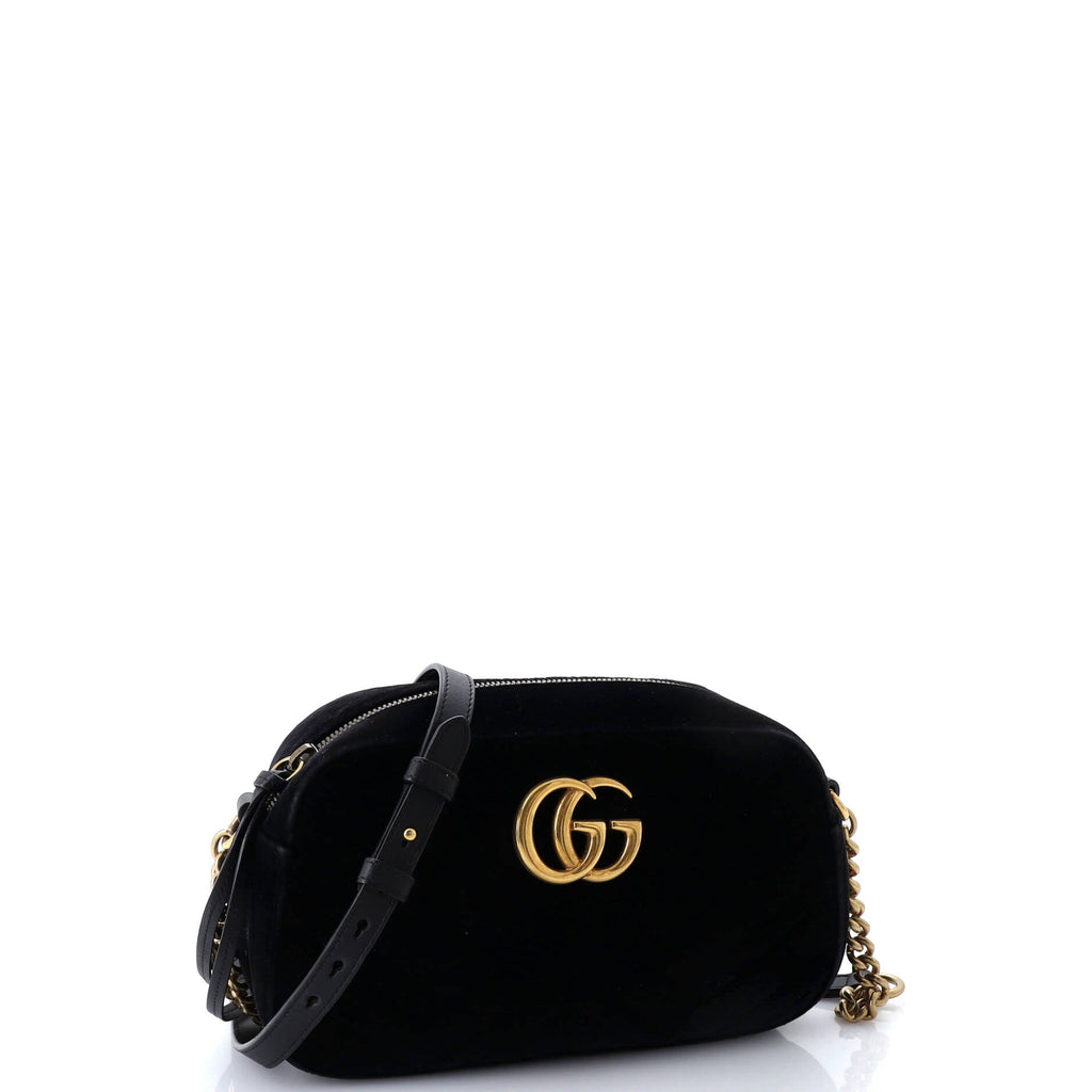GG Marmont Shoulder Bag Matelasse Velvet Small