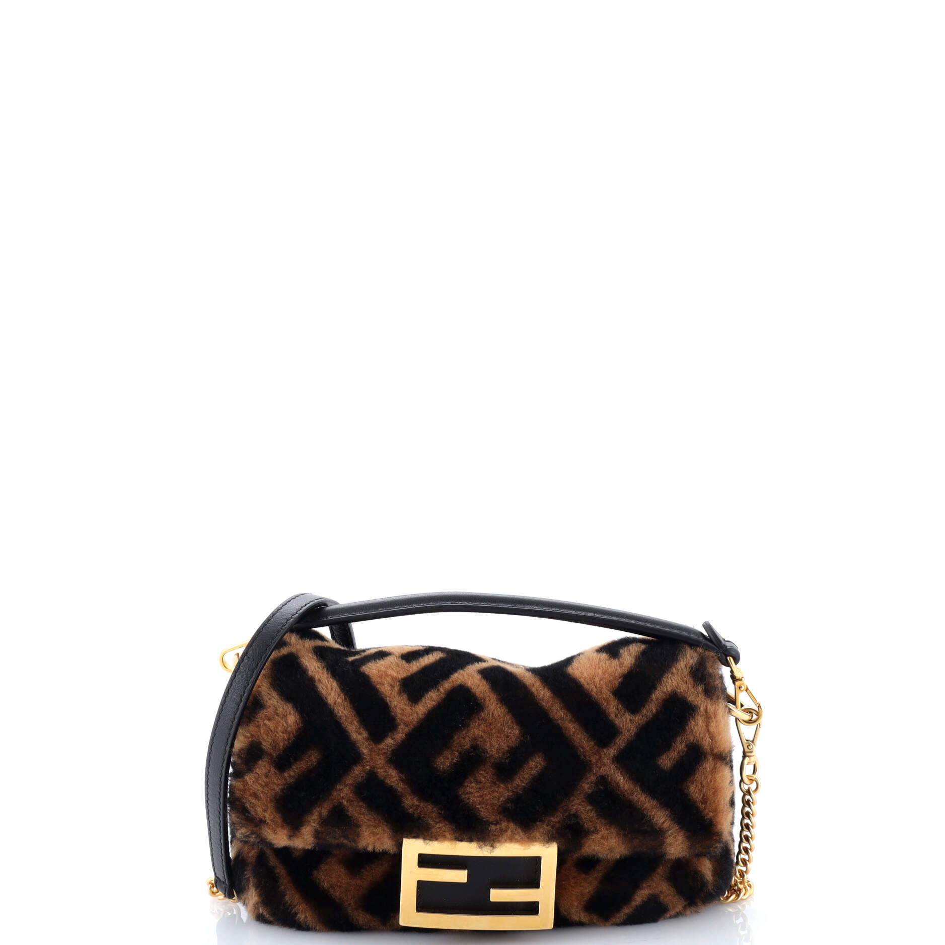 Baguette NM Bag Zucca Shearling Mini