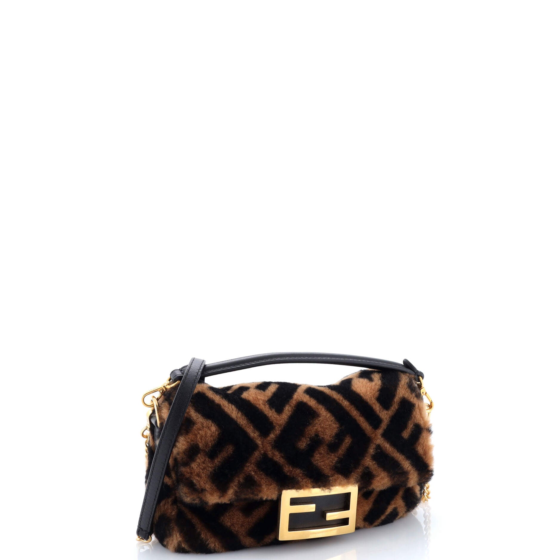 Baguette NM Bag Zucca Shearling Mini