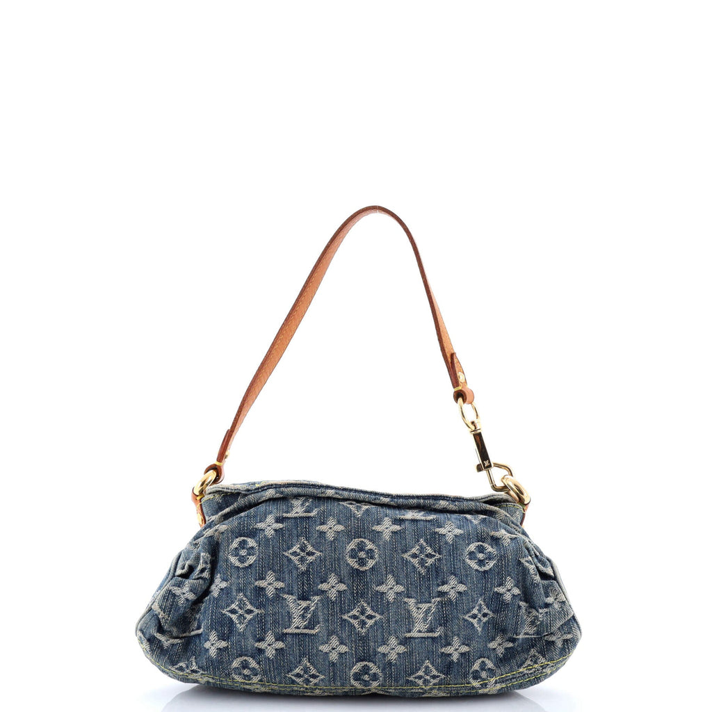 Pleaty Handbag Denim Mini