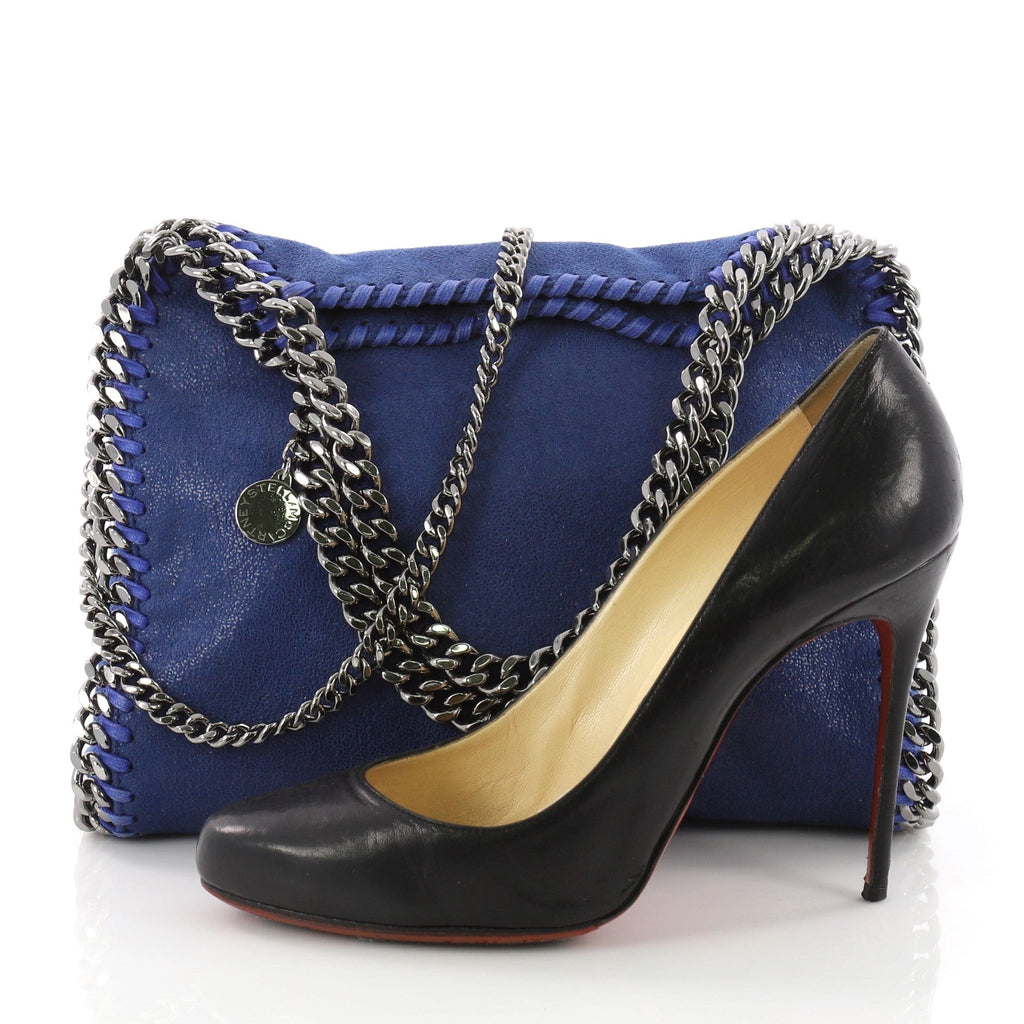 Falabella Fold Over Crossbody Bag Shaggy Deer Mini