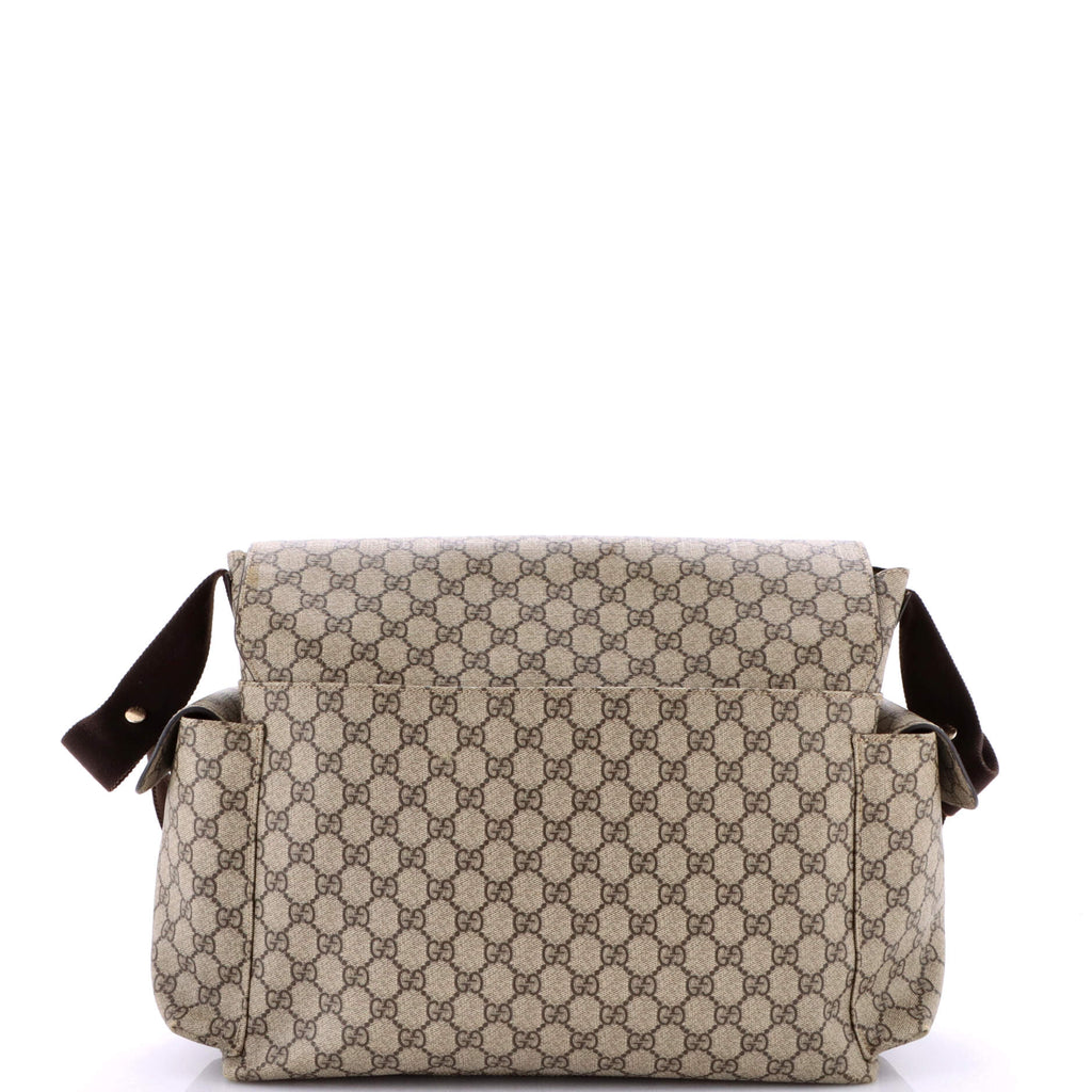 Diaper Bag GG Coated Canvas