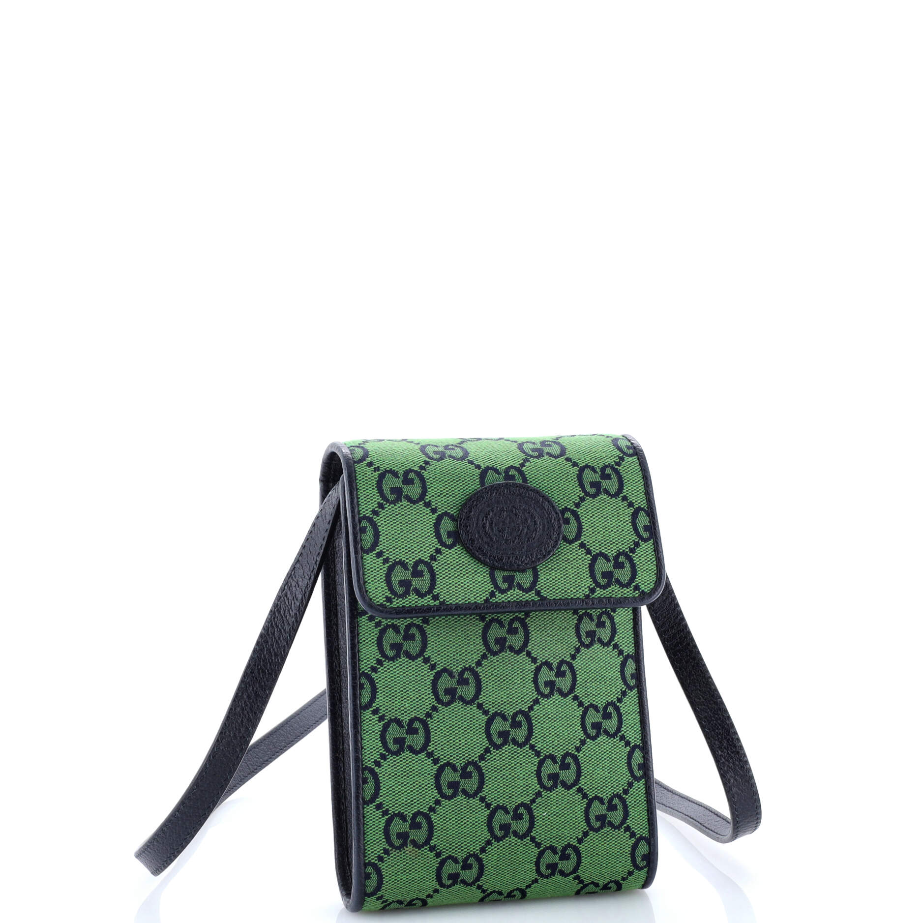 Phone Flap Crossbody Bag Multicolor GG Canvas Mini