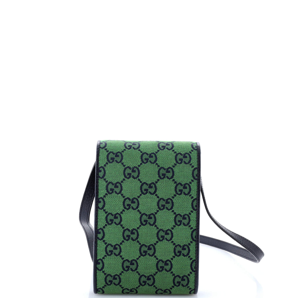 Phone Flap Crossbody Bag Multicolor GG Canvas Mini