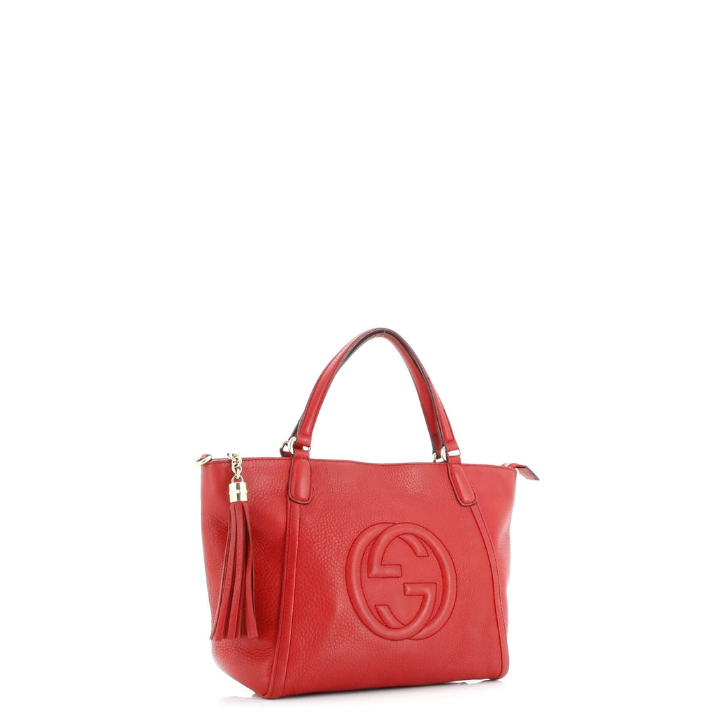 Soho Convertible Top Handle Bag Leather Small