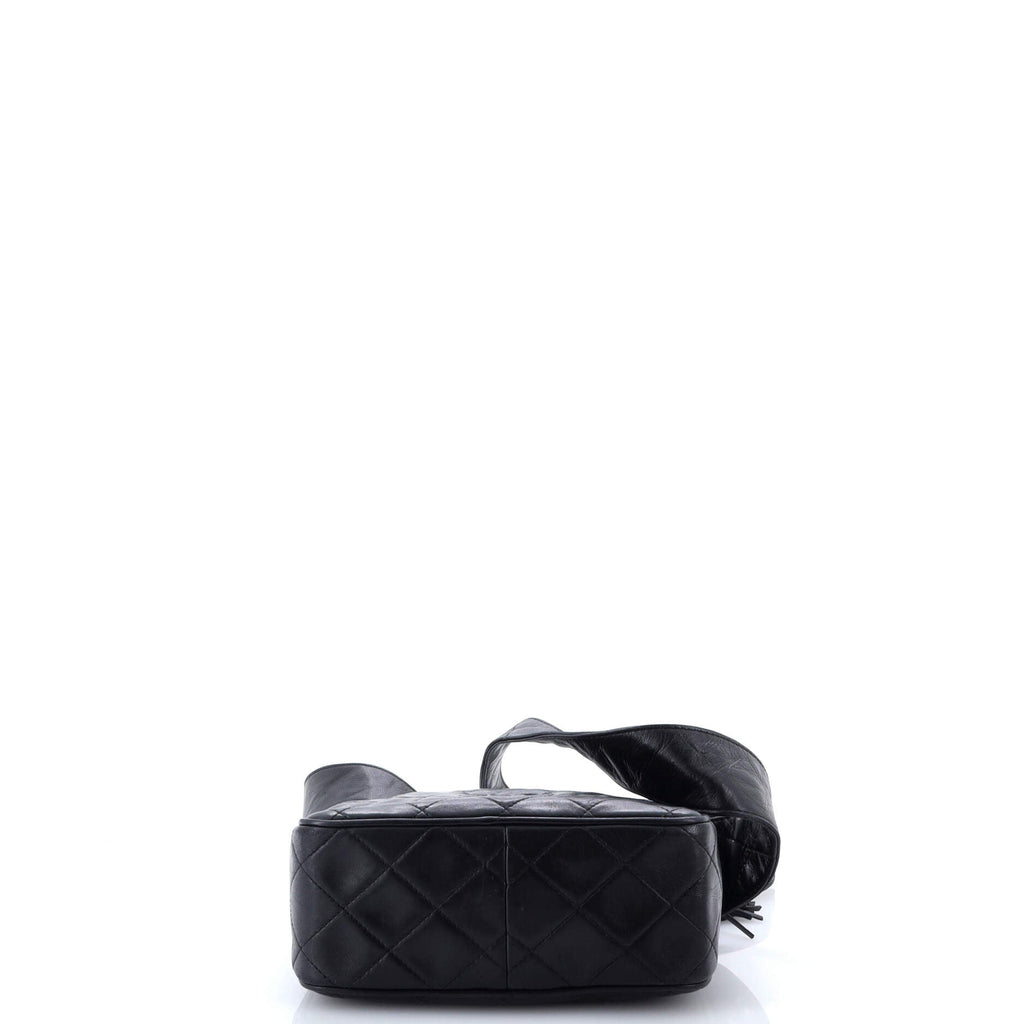 Vintage Diamond CC Camera Bag Quilted Leather Small