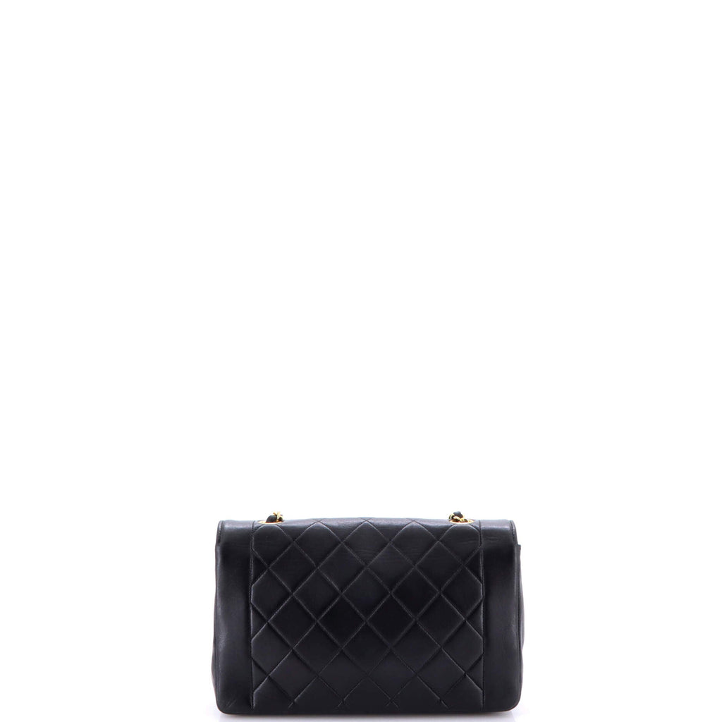 Vintage Diana Flap Bag Quilted Lambskin Medium