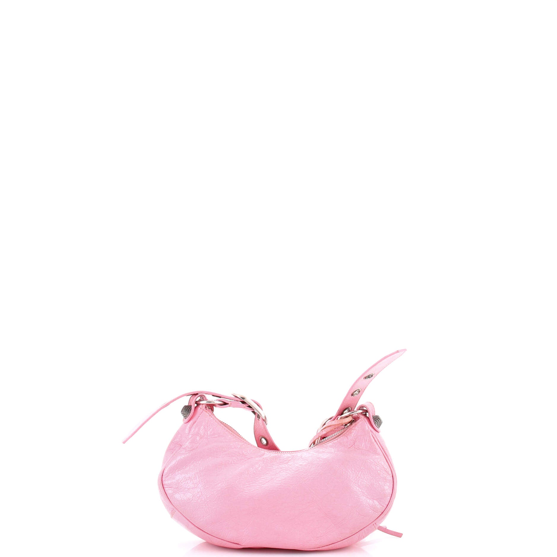 Le Cagole Giant Studs Shoulder Bag Leather XS