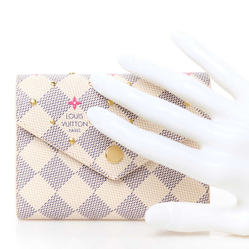 Damier Azur Studded Victorine Wallet