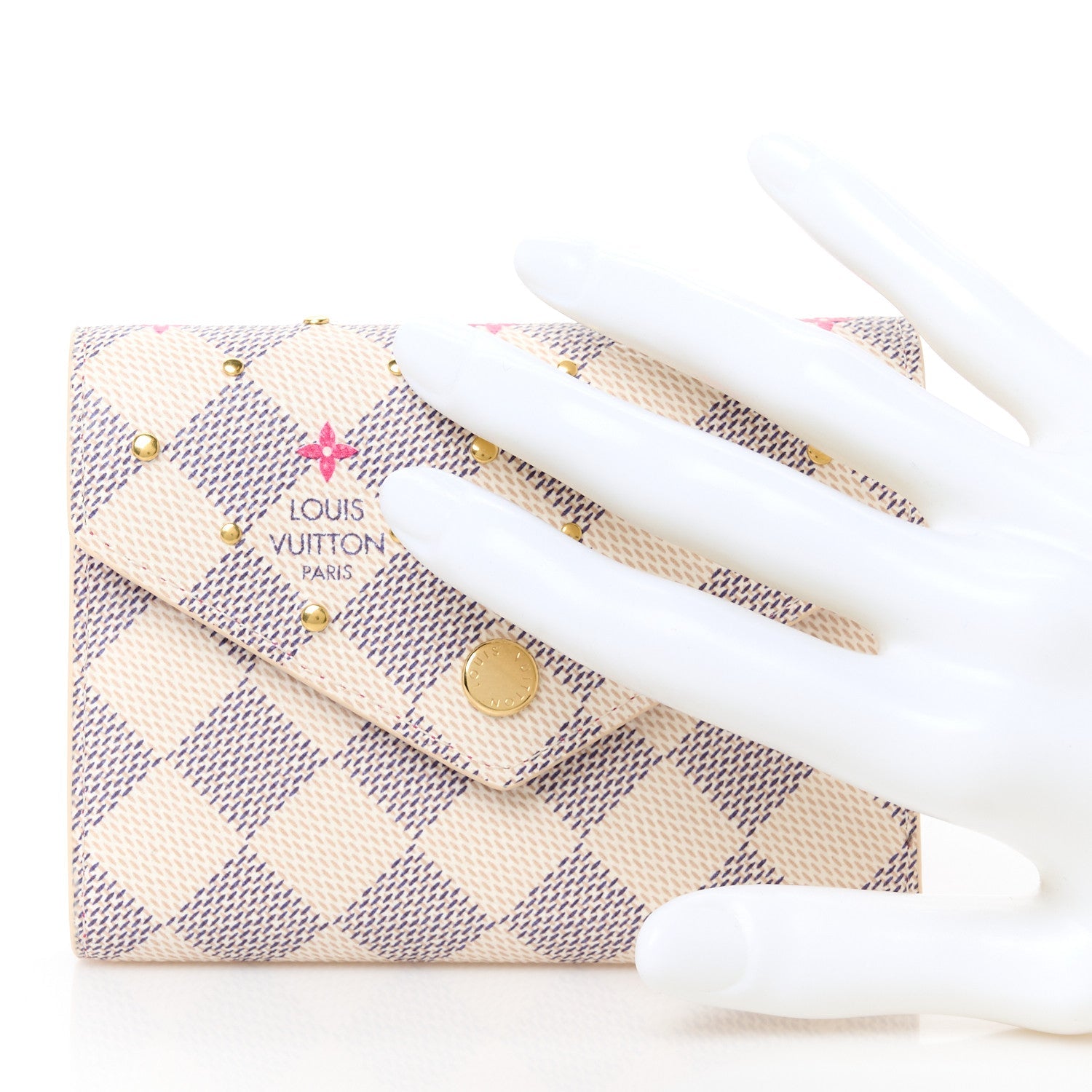 Damier Azur Studded Victorine Wallet