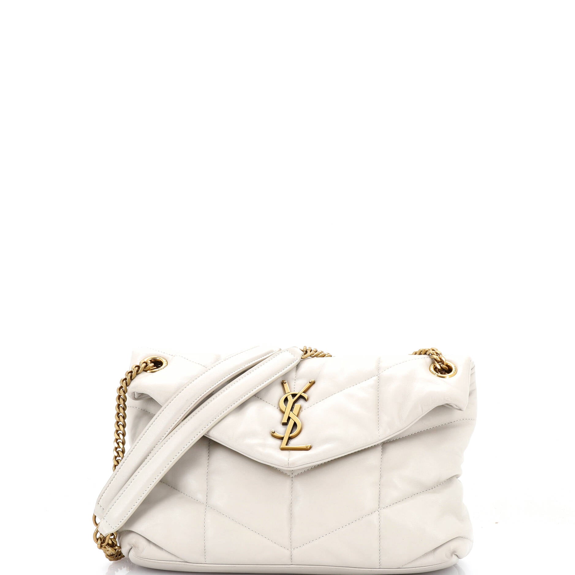 Loulou Puffer Shoulder Bag Quilted Leather Small