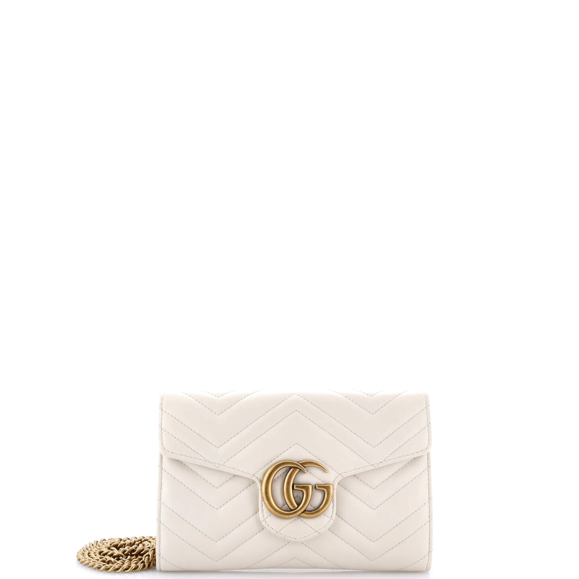 GG Marmont Chain Wallet Matelasse Leather Mini