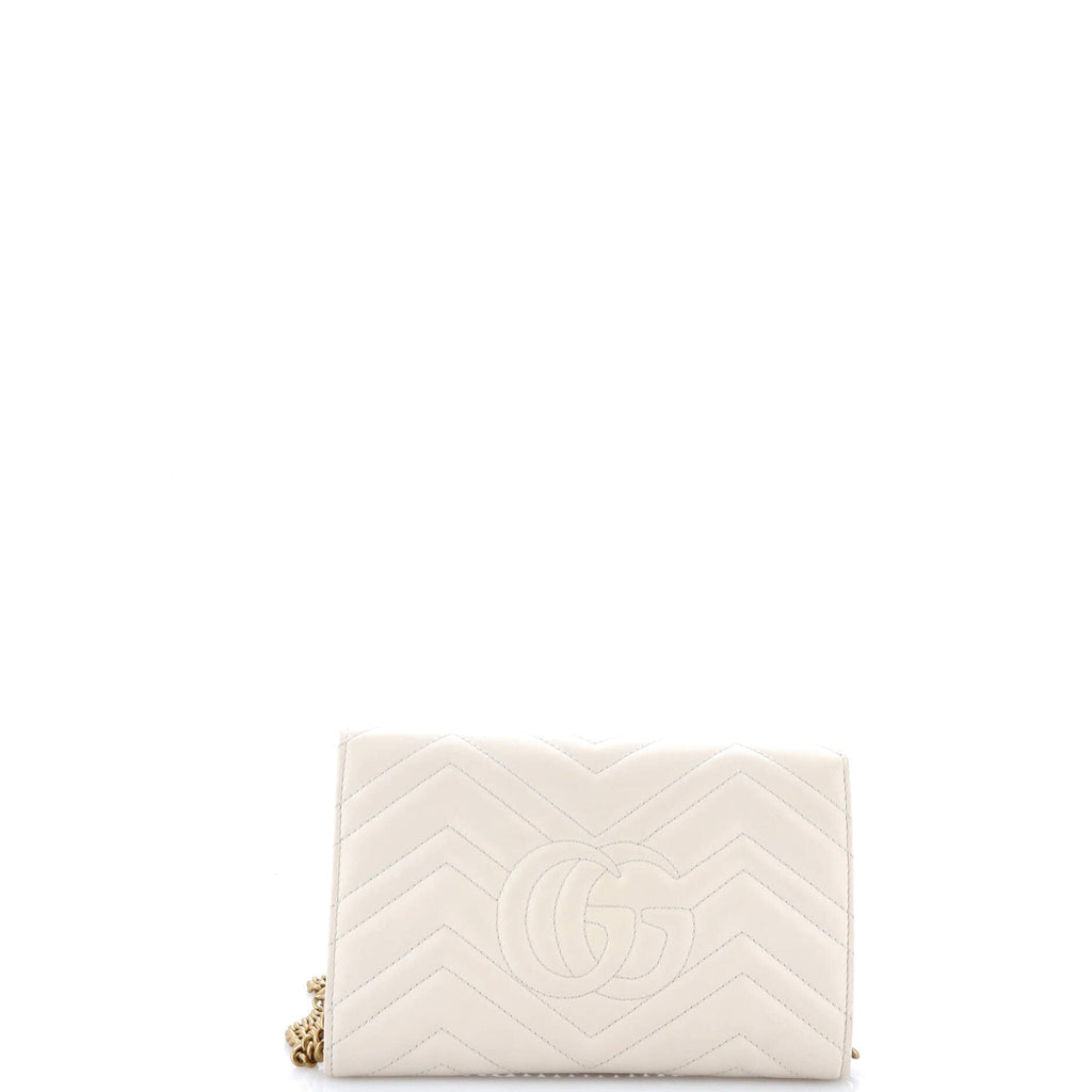 GG Marmont Chain Wallet Matelasse Leather Mini