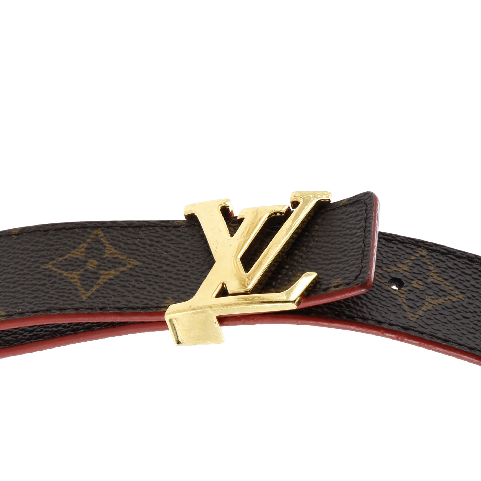 LV Initiales Reversible Belt Monogram Canvas and Leather Medium