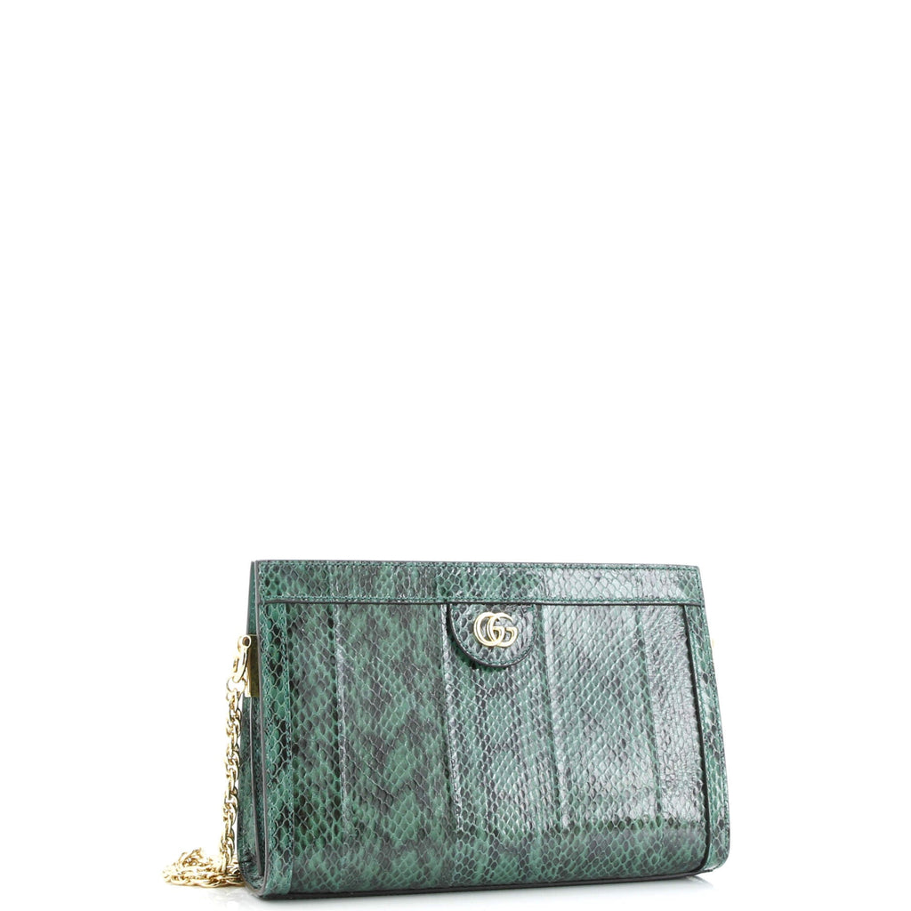 Ophidia Chain Shoulder Bag Snakeskin Small