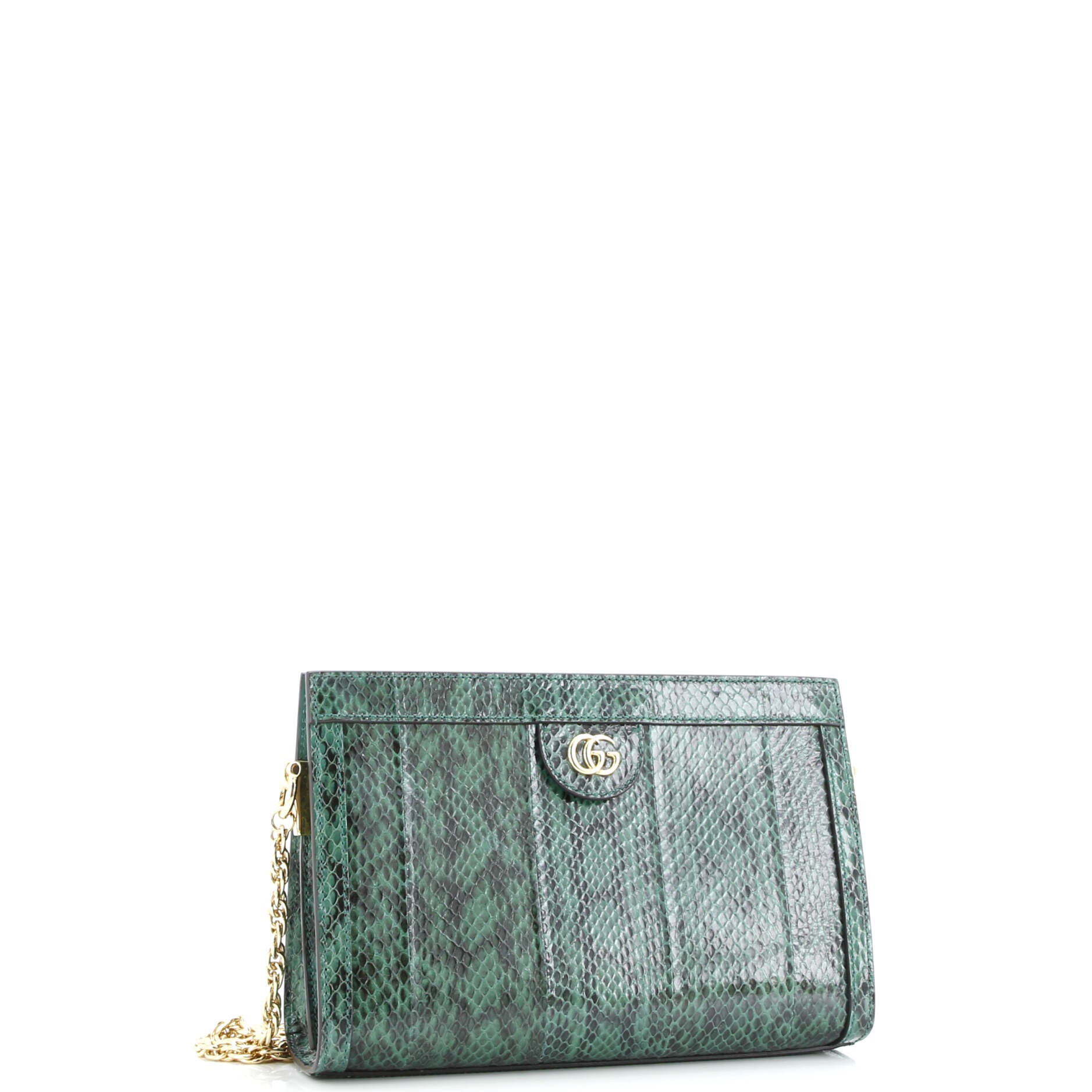 Ophidia Chain Shoulder Bag Snakeskin Small