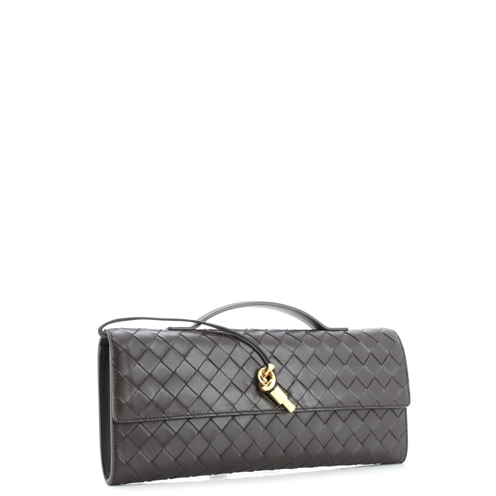 Andiamo Top Handle Clutch Intrecciato Nappa Long