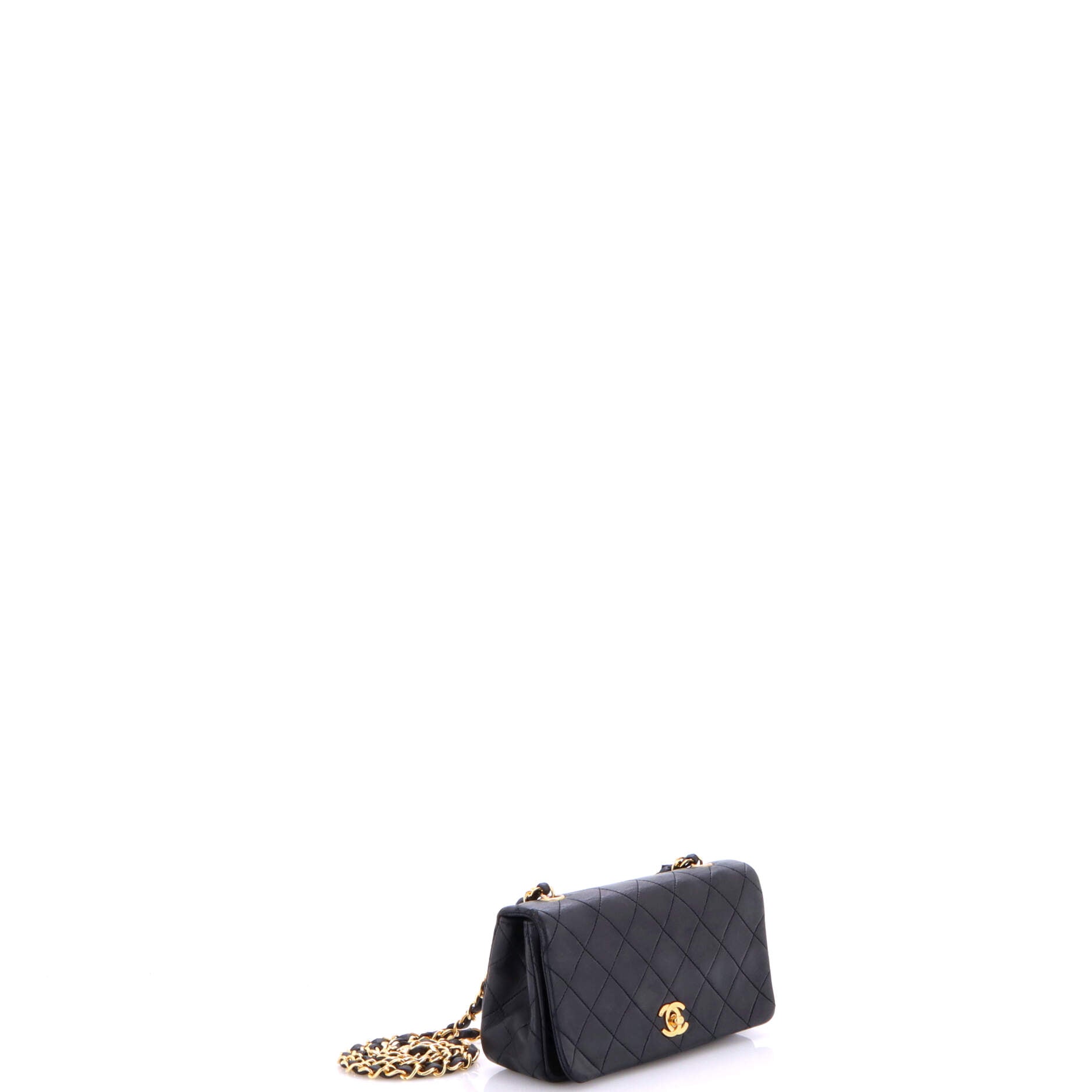 Vintage Full Flap Bag Quilted Lambskin Mini