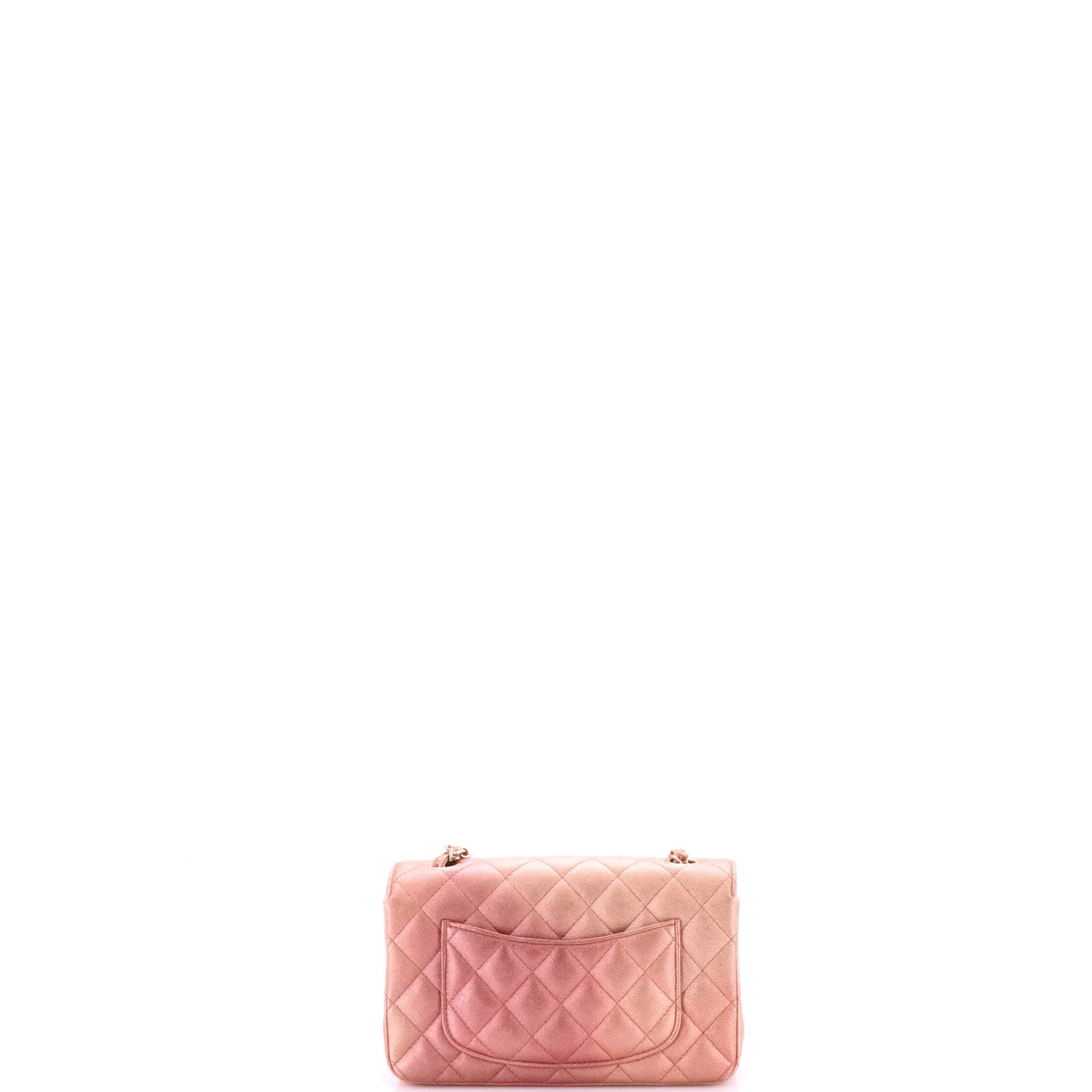 Classic Single Flap Bag Quilted Iridescent Calfskin Mini