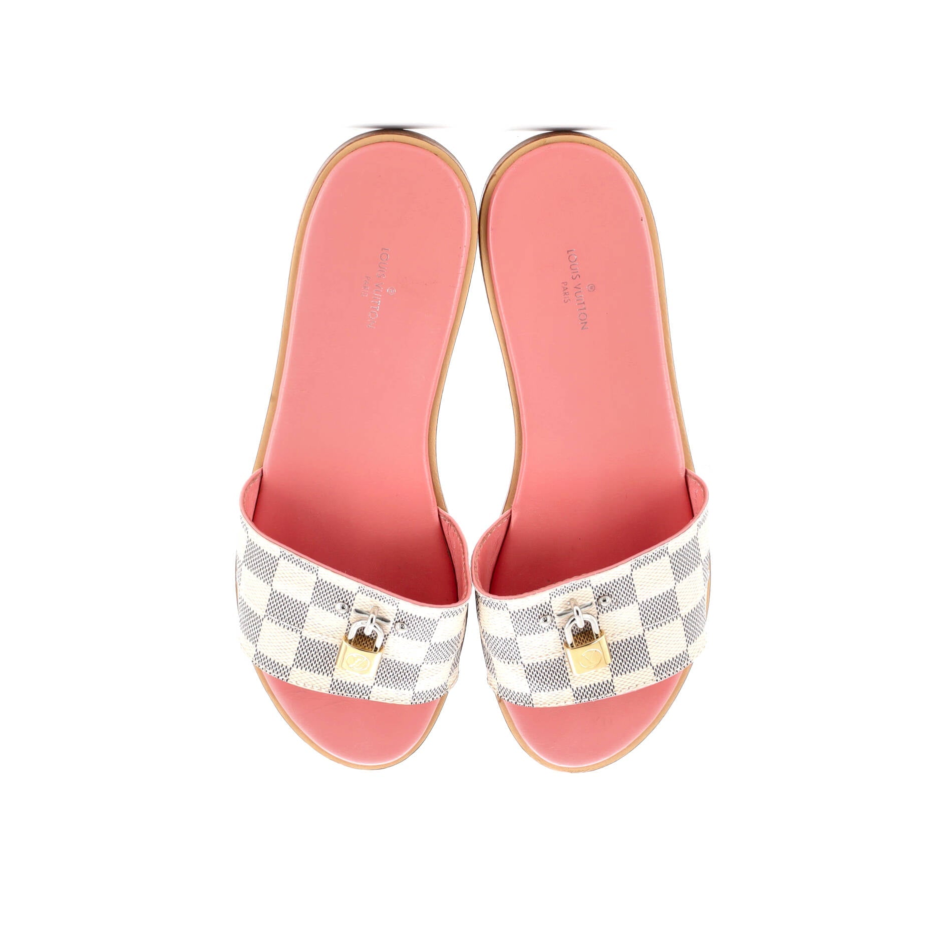 Women's Lock It Flat Mule Sandals Damier
