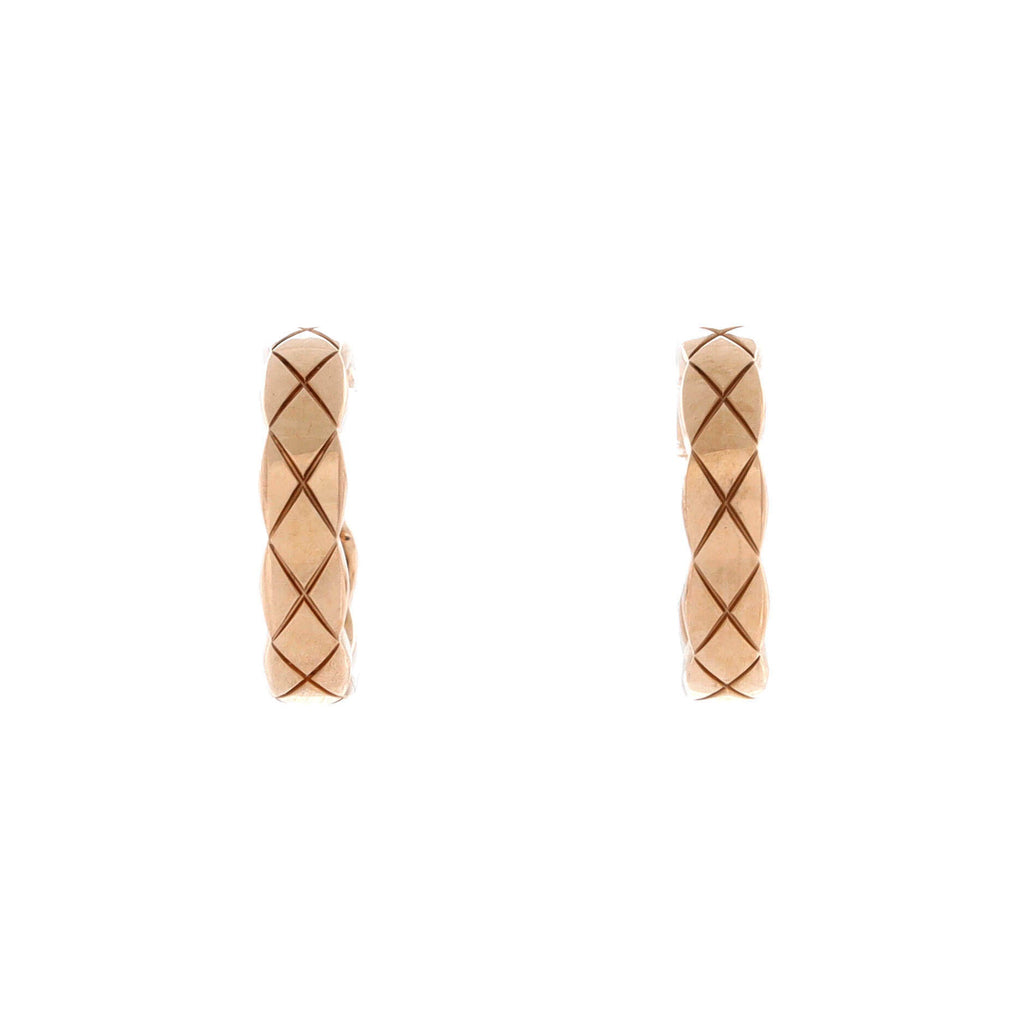 Coco Crush Cuff Earrings 18K Beige Gold