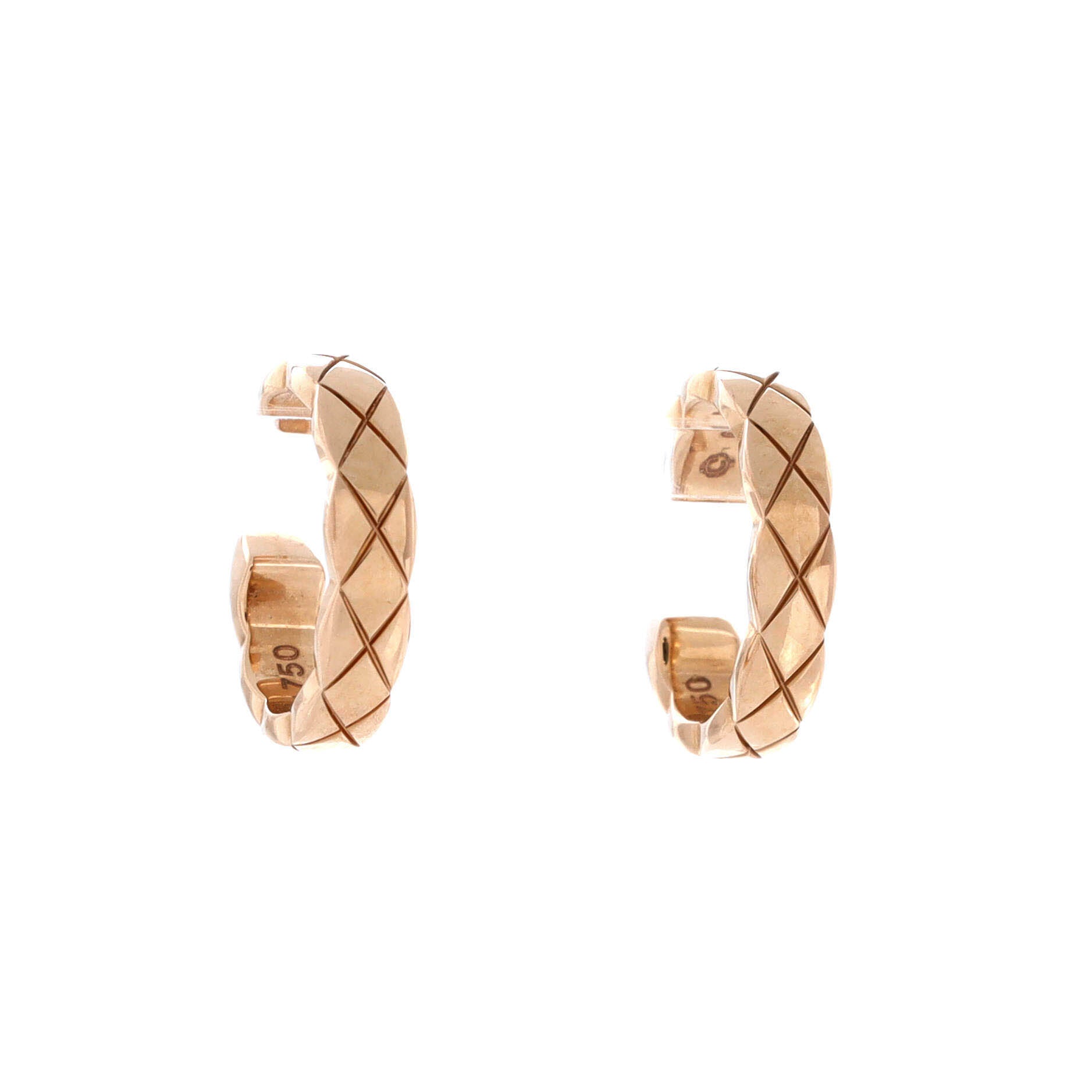 Coco Crush Cuff Earrings 18K Beige Gold