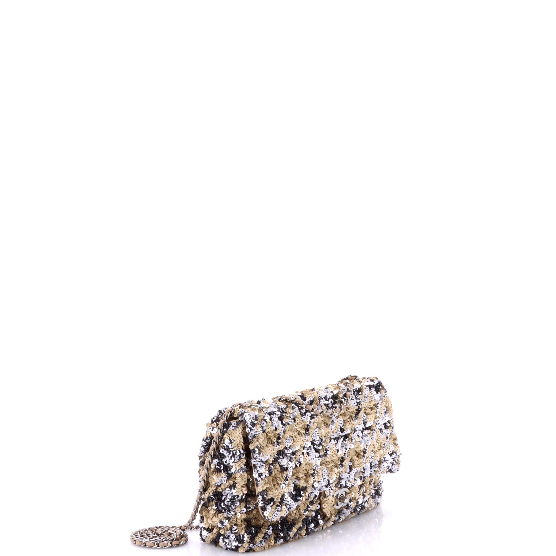 Flap Bag Multicolor Sequins Medium