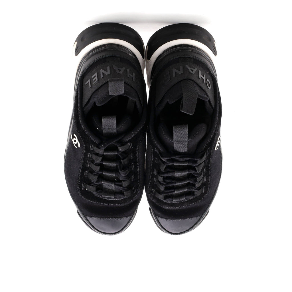 Women's CC Cap Toe Logo Sneakers Suede and Mixed Fibers