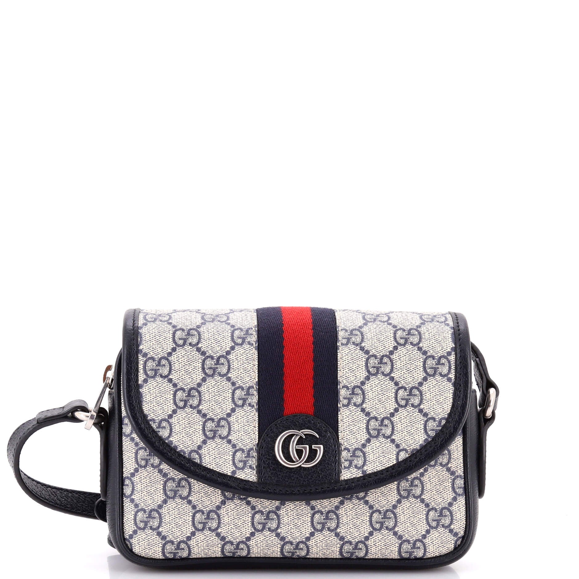 Ophidia Flap Shoulder Bag GG Coated Canvas Mini