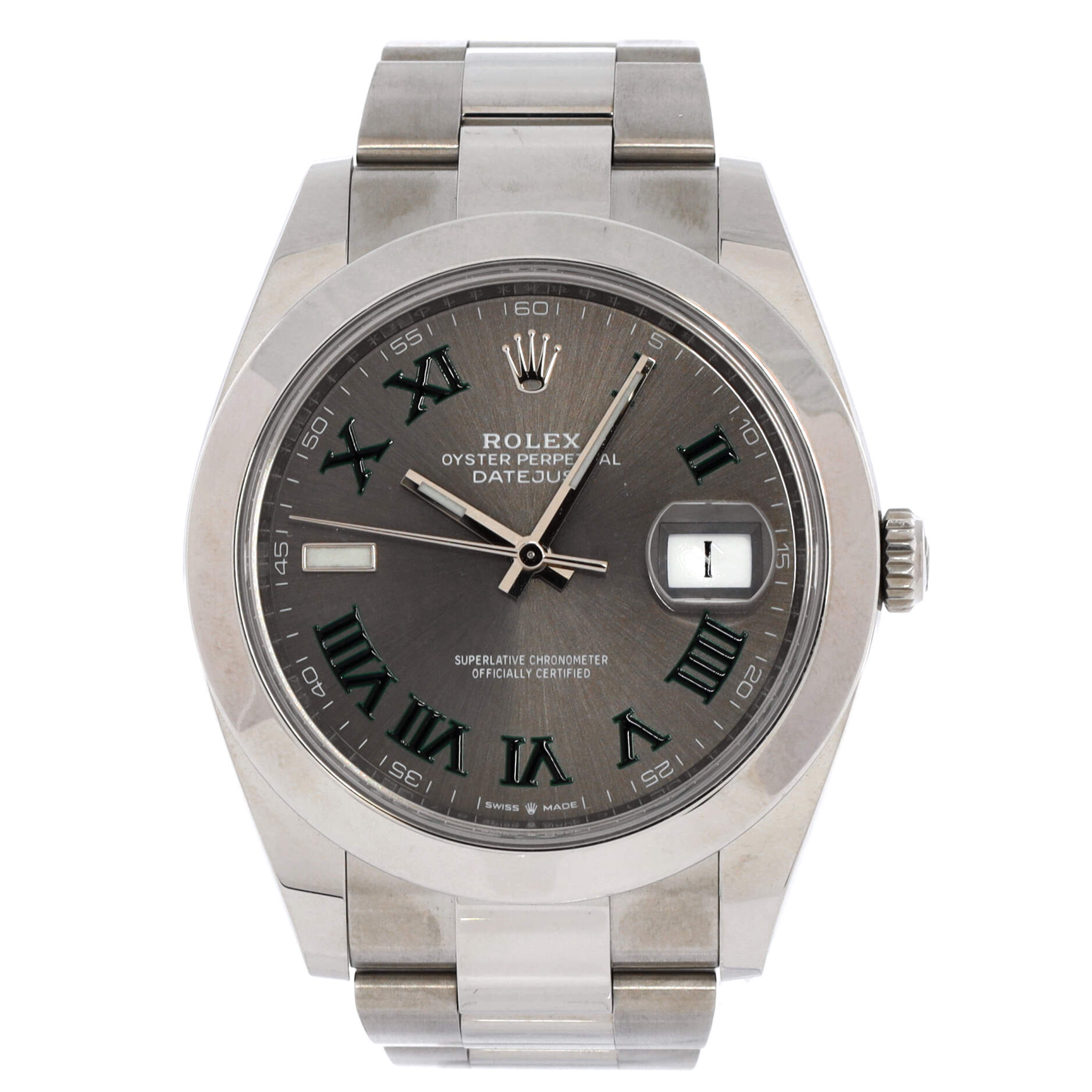 Oyster Perpetual Datejust Wimbledon Automatic Watch Stainless Steel 41