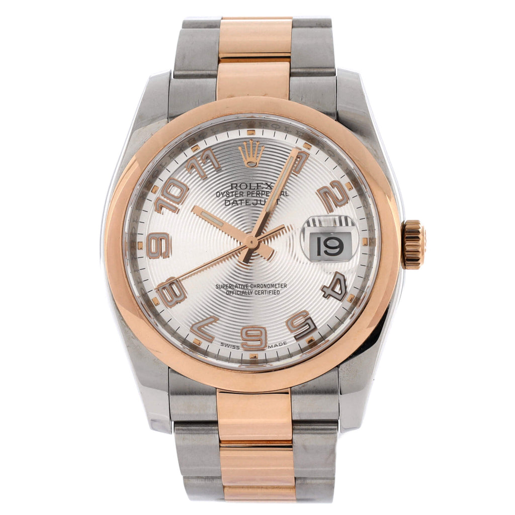 Oyster Perpetual Datejust Automatic Watch Stainless Steel and Rose Gold 36