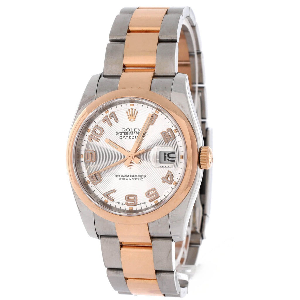 Oyster Perpetual Datejust Automatic Watch Stainless Steel and Rose Gold 36