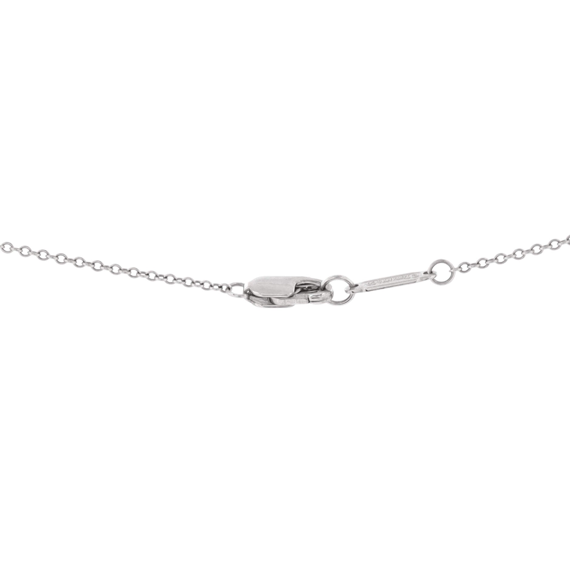 Jazz Triple Drop Pendant Necklace Platinum and Diamonds