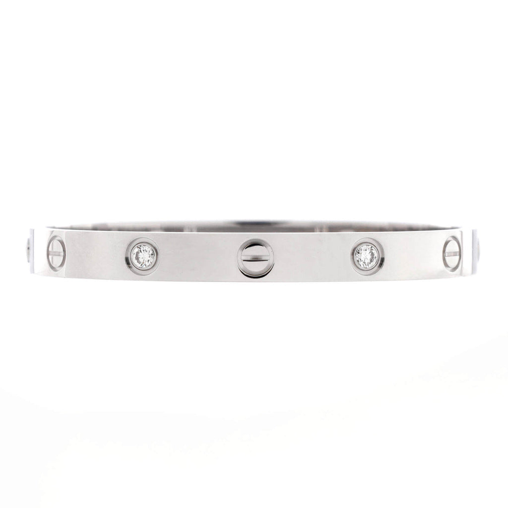 Love 4 Diamond Bracelet 18K White Gold and Diamonds