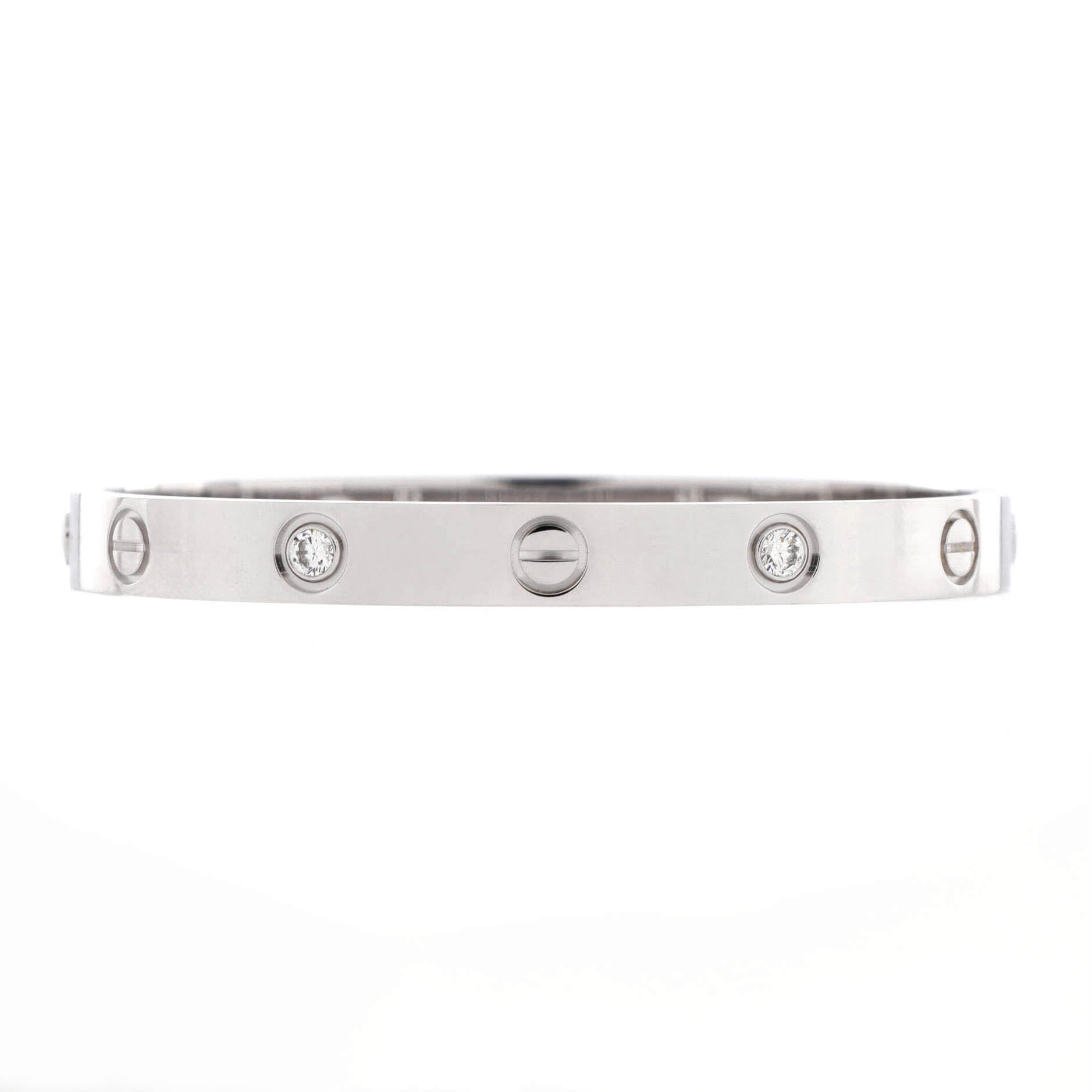 Love 4 Diamond Bracelet 18K White Gold and Diamonds