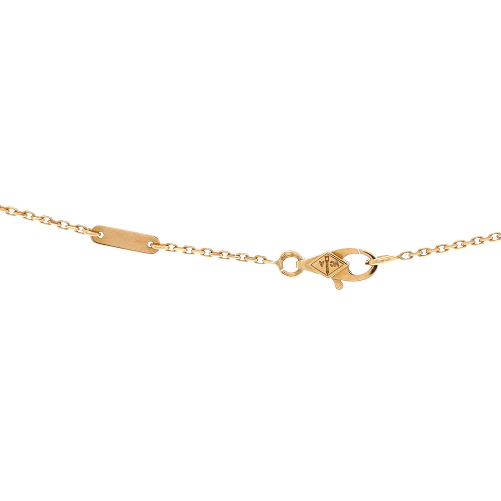 Frivole Pendant Necklace 18K Yellow Gold with Pave Diamonds Mini