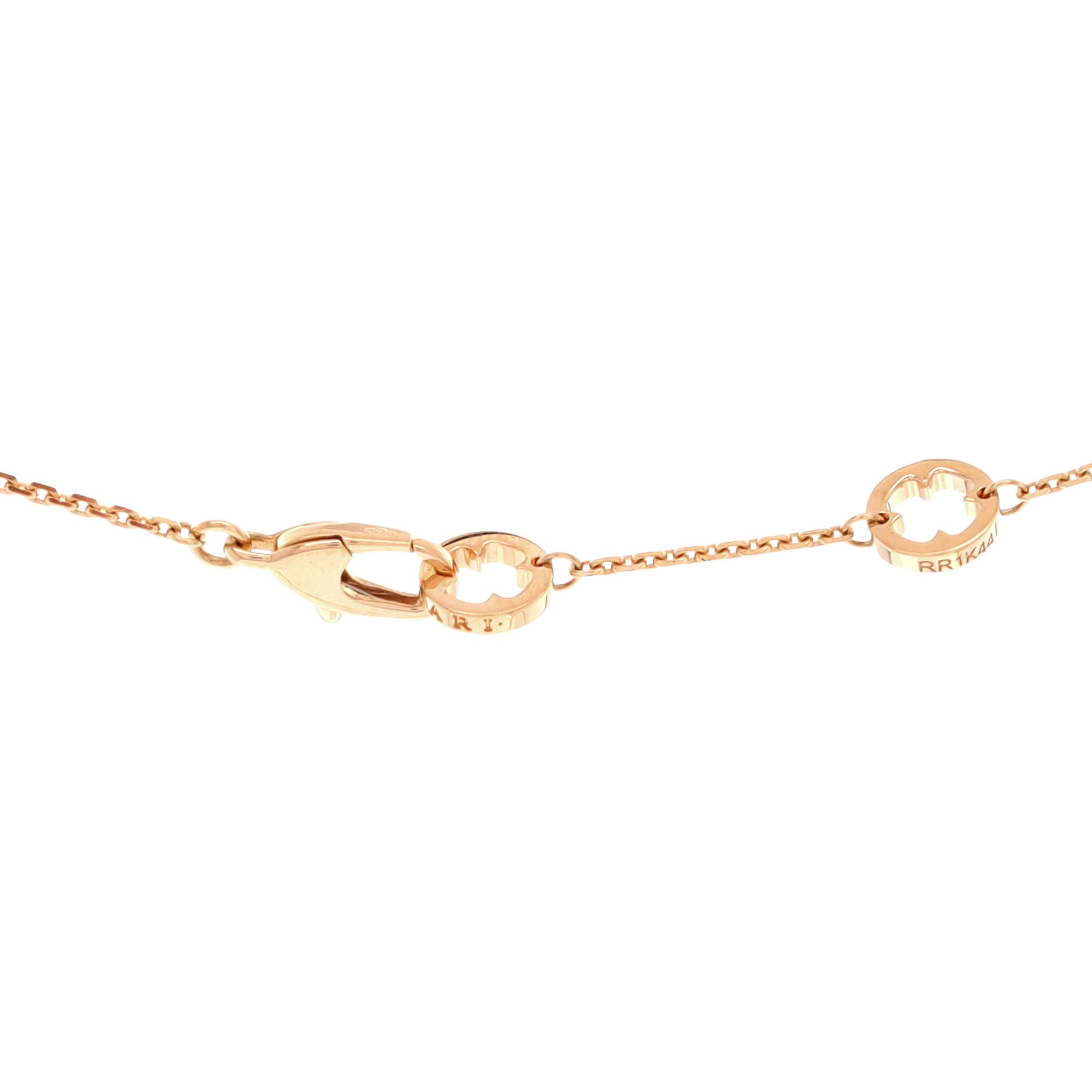 Fiorever Drop Pendant Necklace 18K Rose Gold and Diamonds