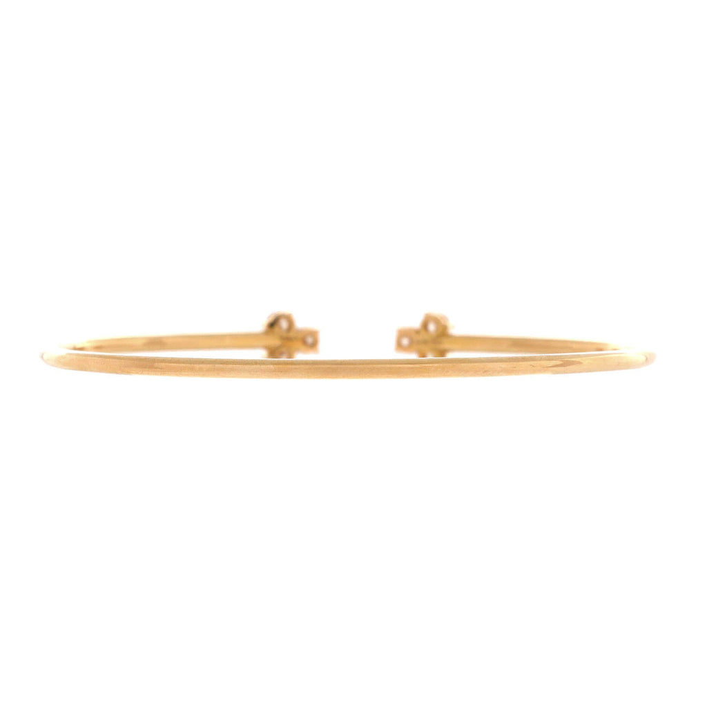 Aria Wire Bracelet 18K Yellow Gold with Diamonds